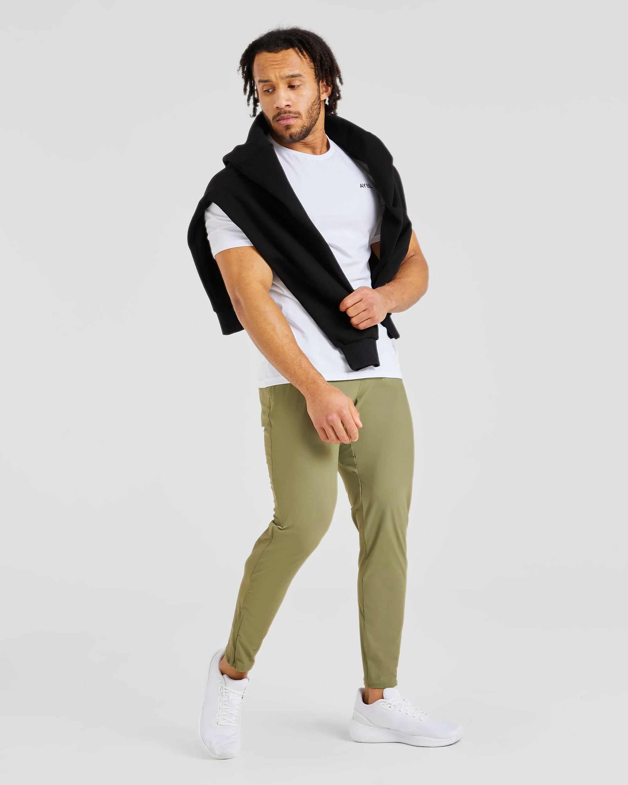 Ascend Zip Joggers - Olive Vert - Image 9