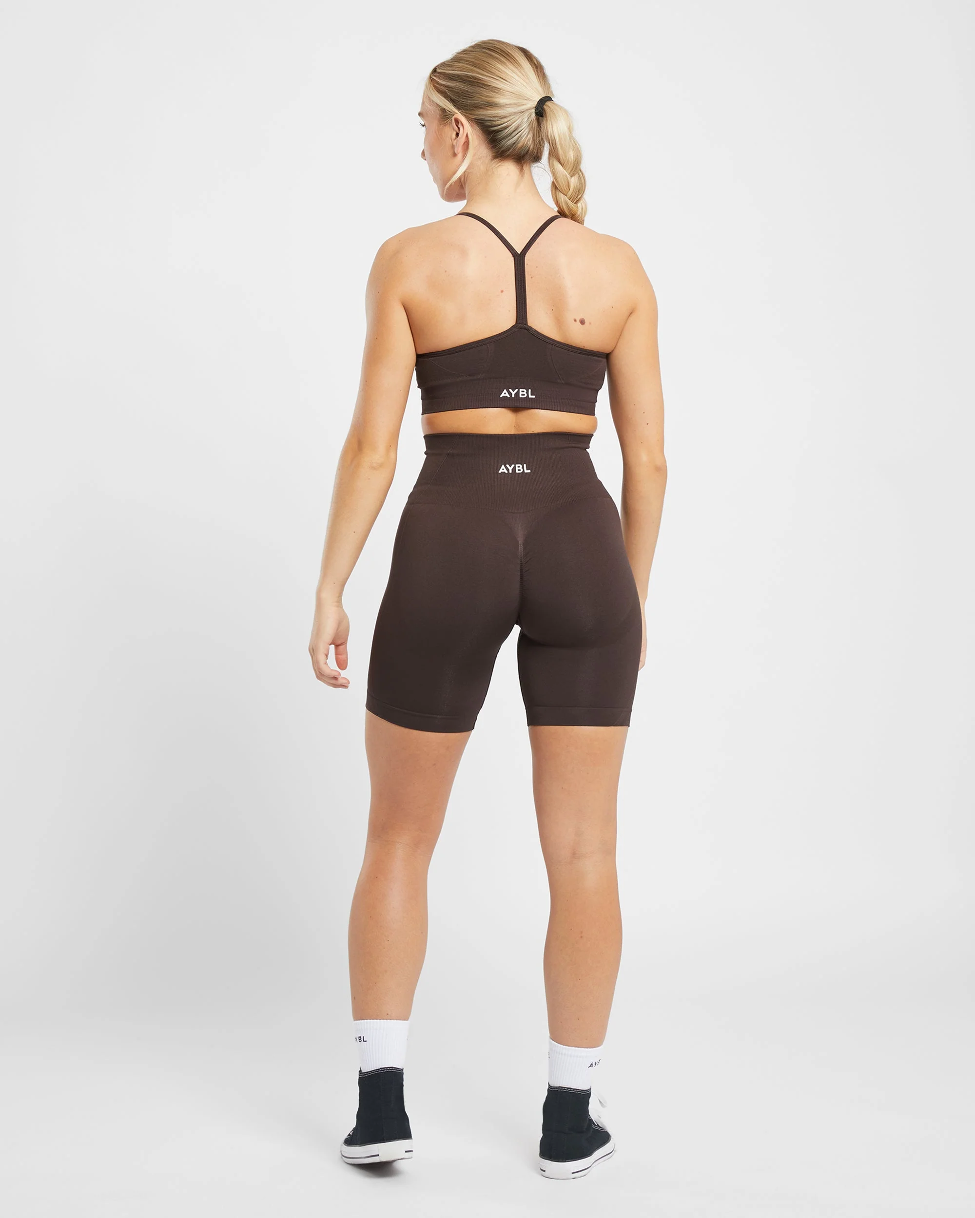 Empower Seamless Cycling Shorts - Cocoa Marron - Image 4