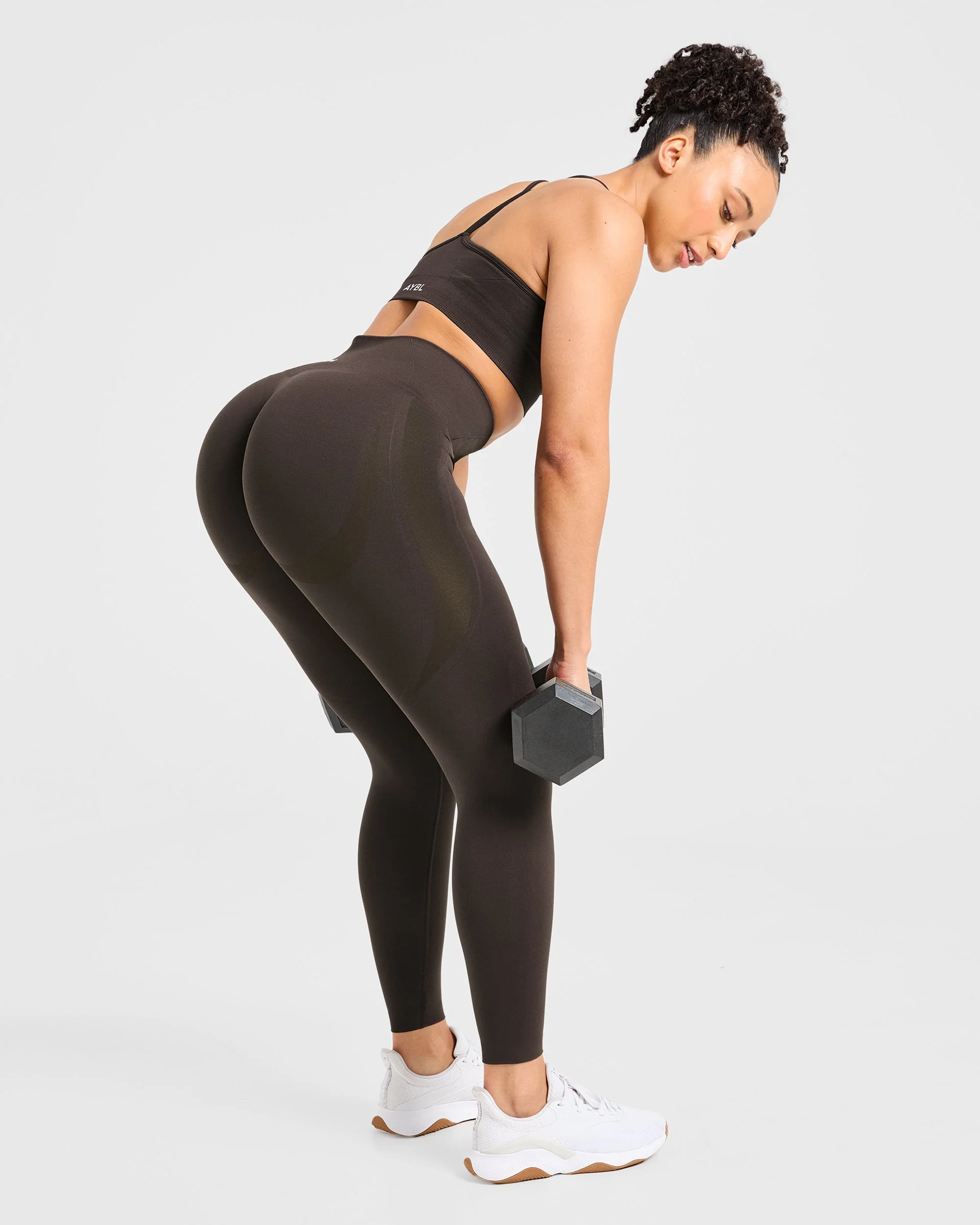 Empower Seamless Leggings - Cocoa Marron - Image 7