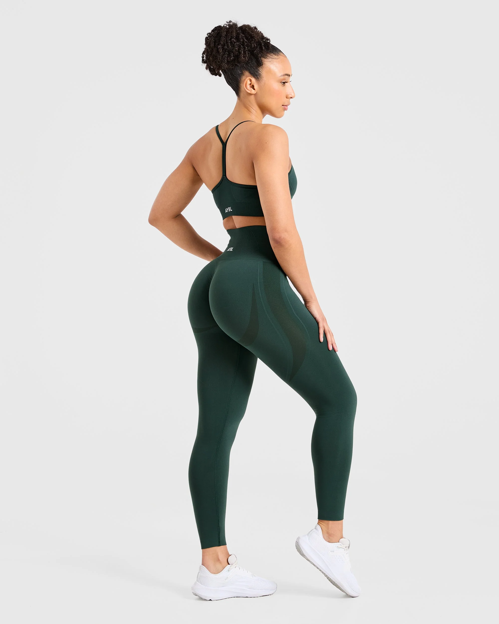 Empower Seamless Leggings - Dark Vert - Image 3