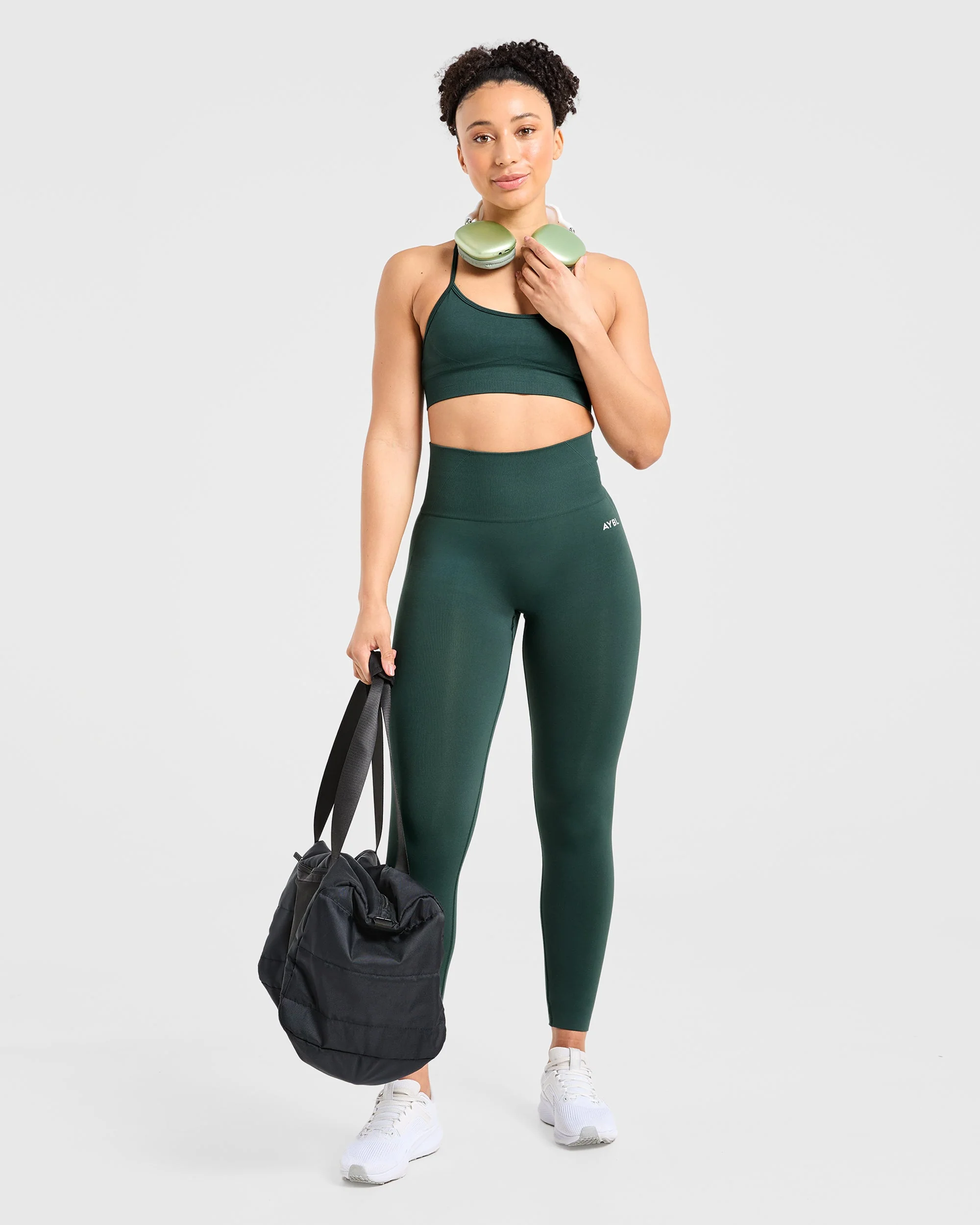 Empower Seamless Leggings - Dark Vert - Image 7