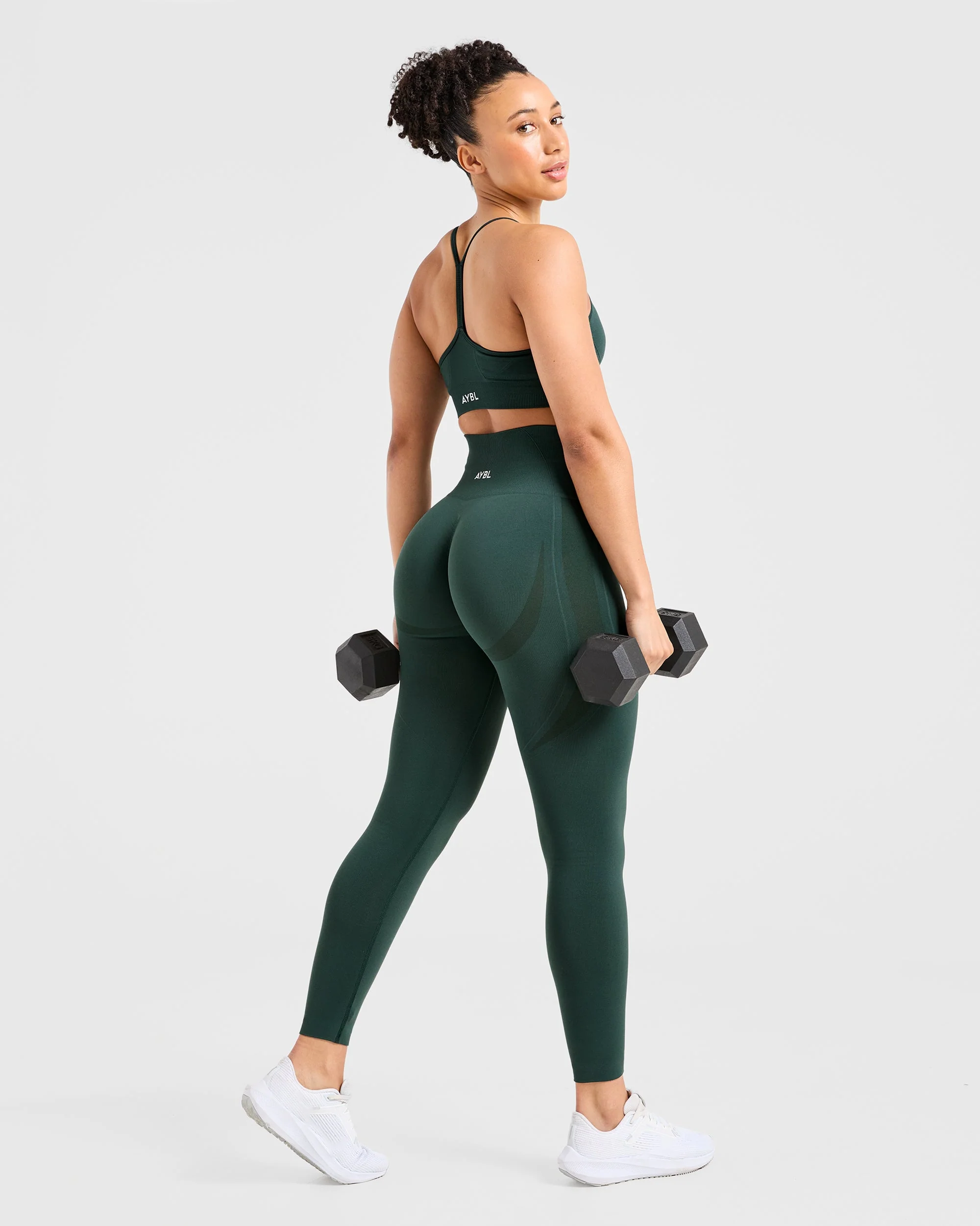 Empower Seamless Leggings - Dark Vert - Image 8