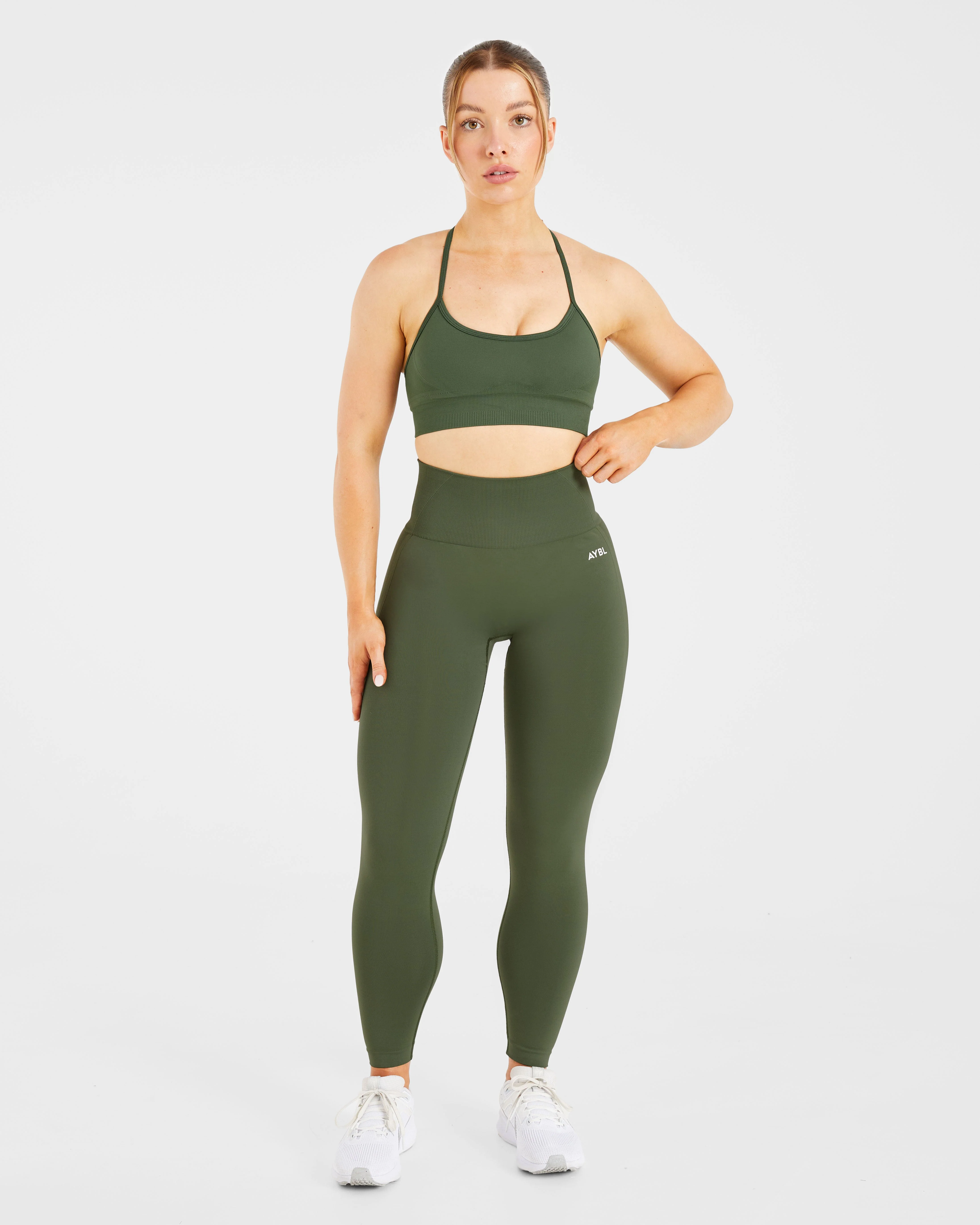Empower Seamless Leggings - Khaki Vert - Image 3