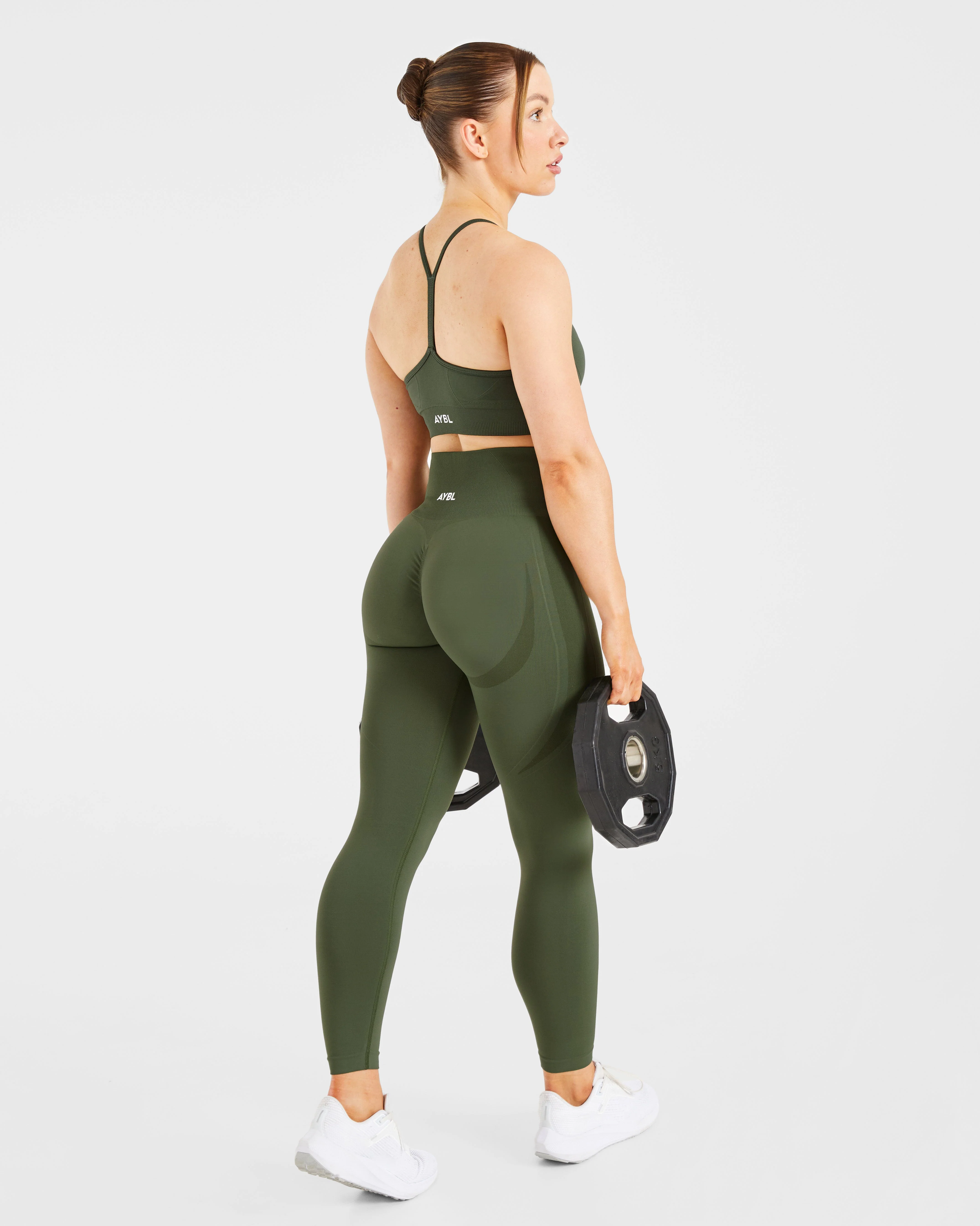 Empower Seamless Leggings - Khaki Vert - Image 8