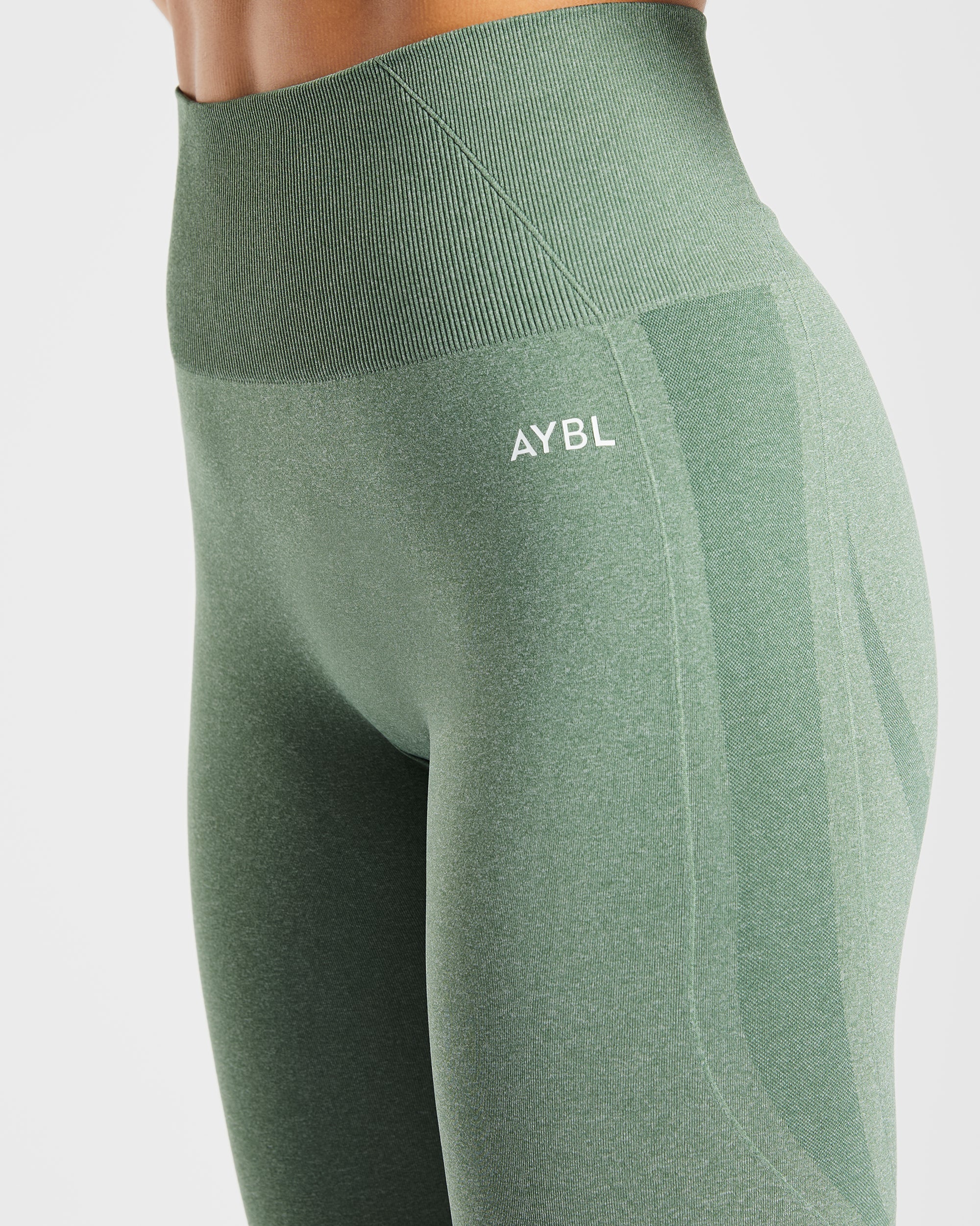 Empower Seamless Leggings - Olive Marl - Image 5