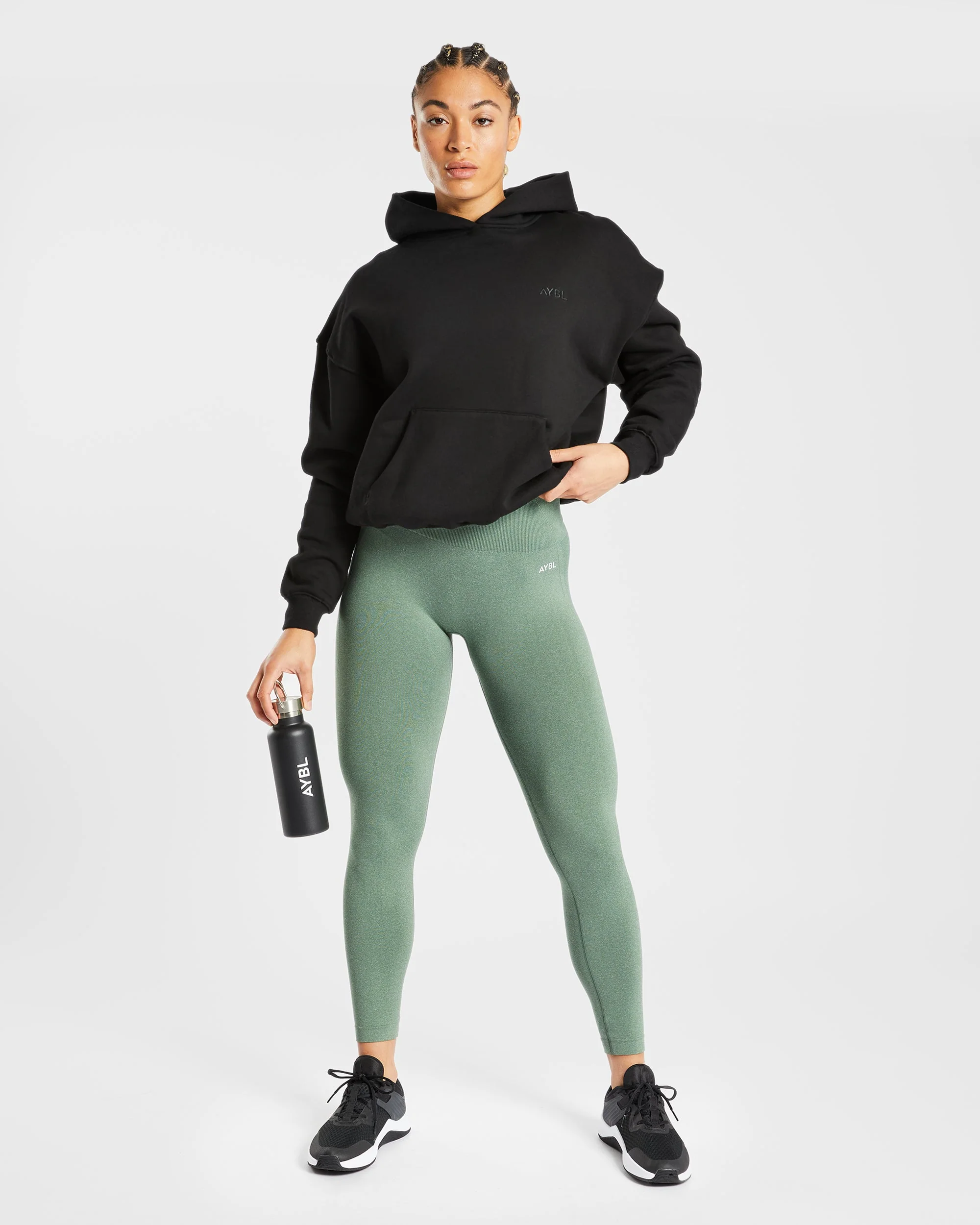 Empower Seamless Leggings - Olive Marl - Image 7