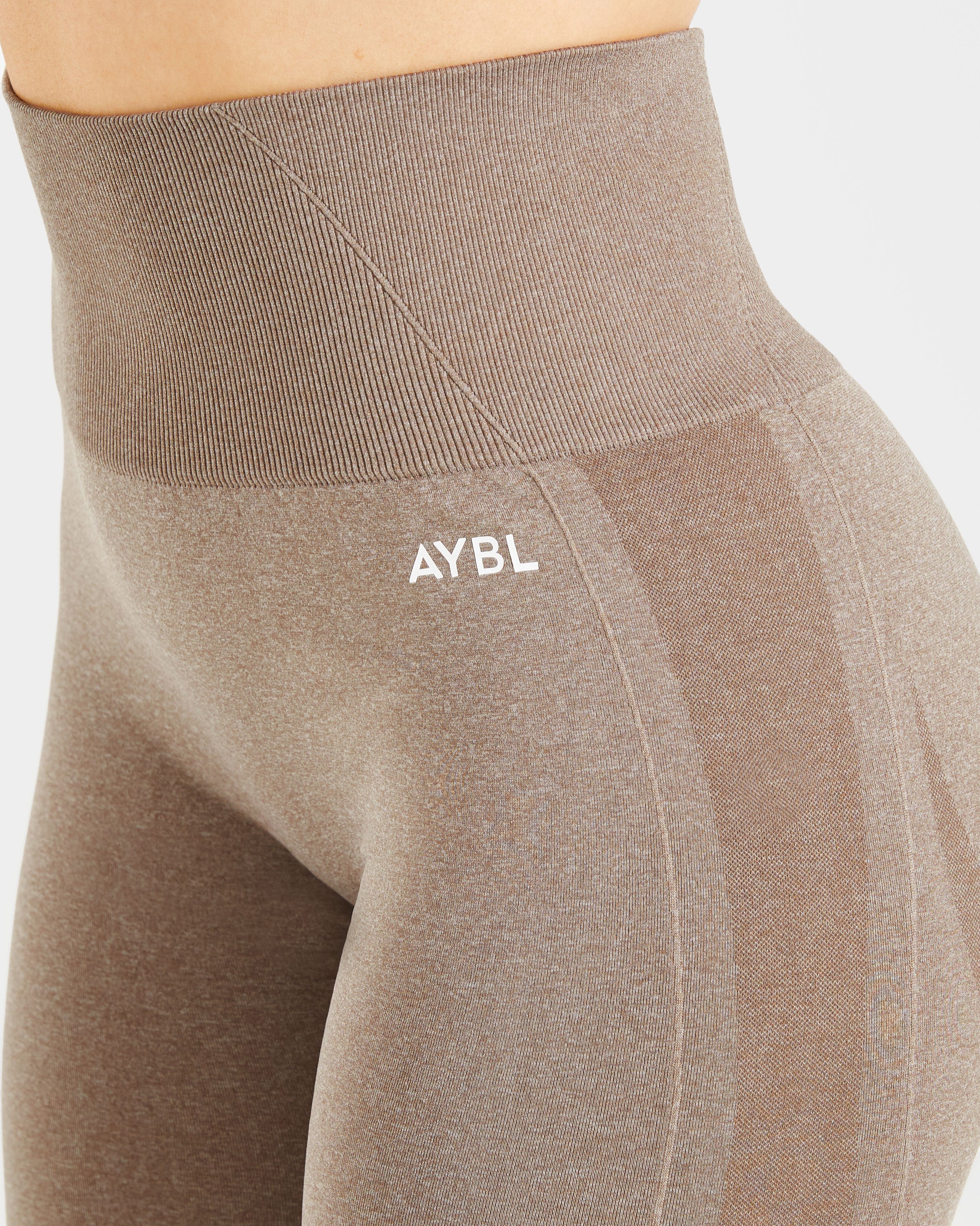 Empower Seamless Leggings - Taupe Marl - Image 5