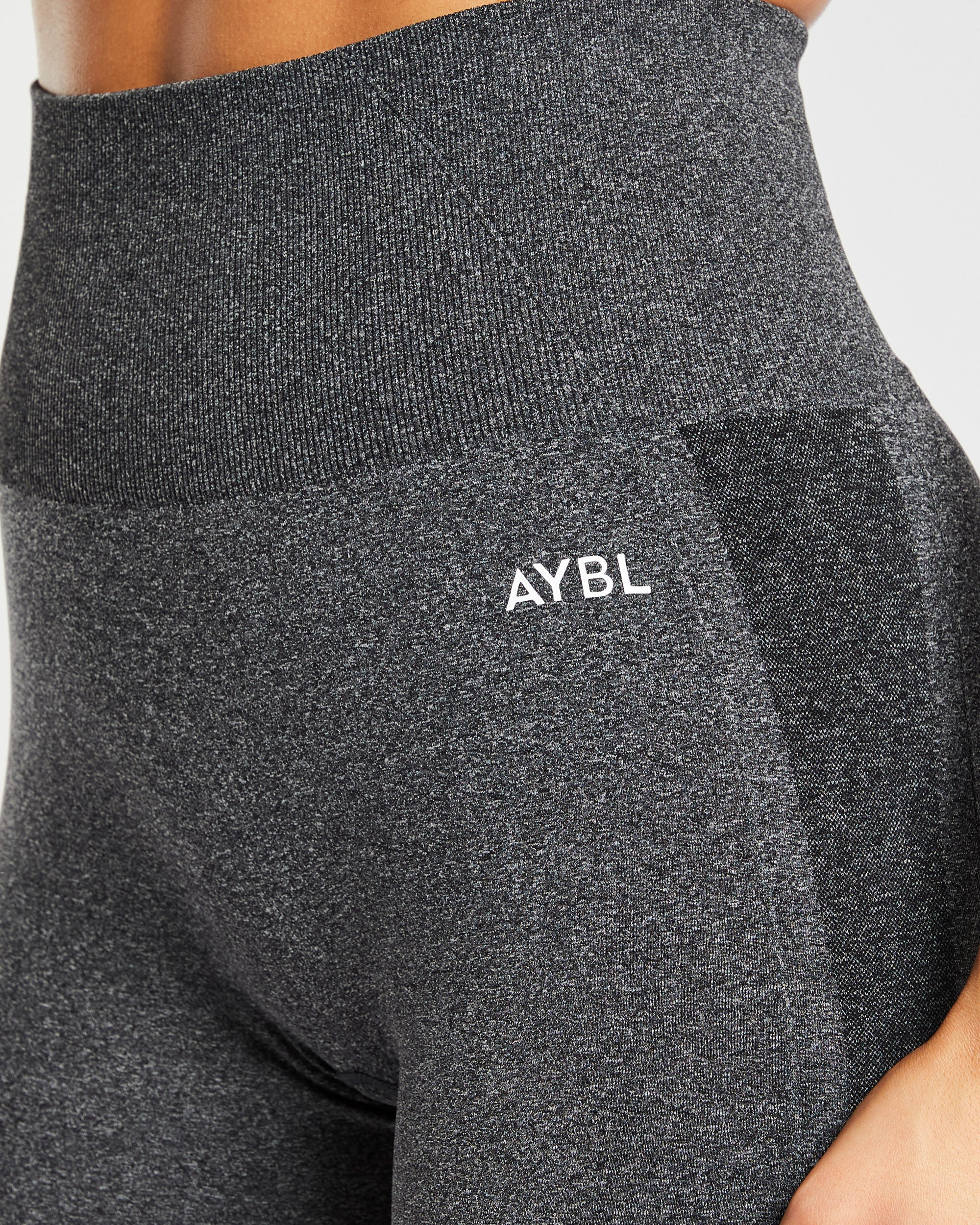 Empower Seamless Shorts - Noir Marl - Image 5