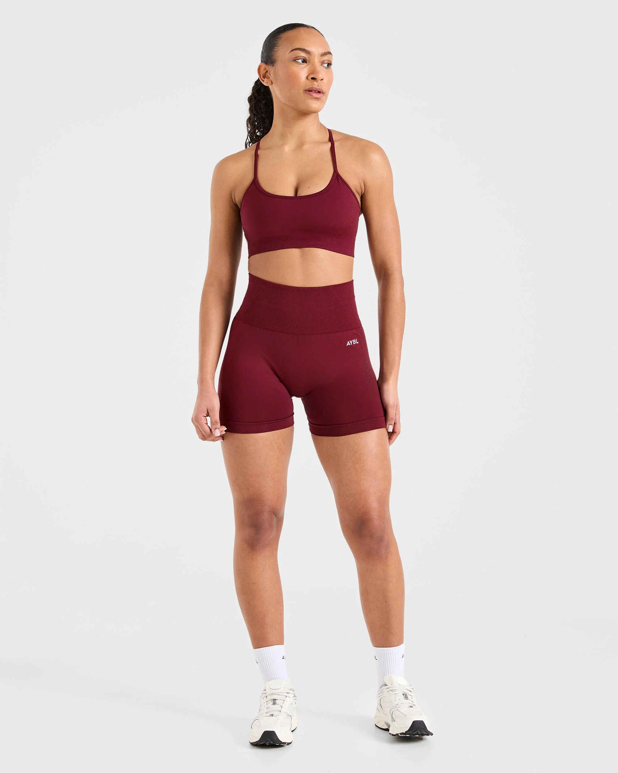 Empower Seamless Shorts - Rouge Wine - Image 3