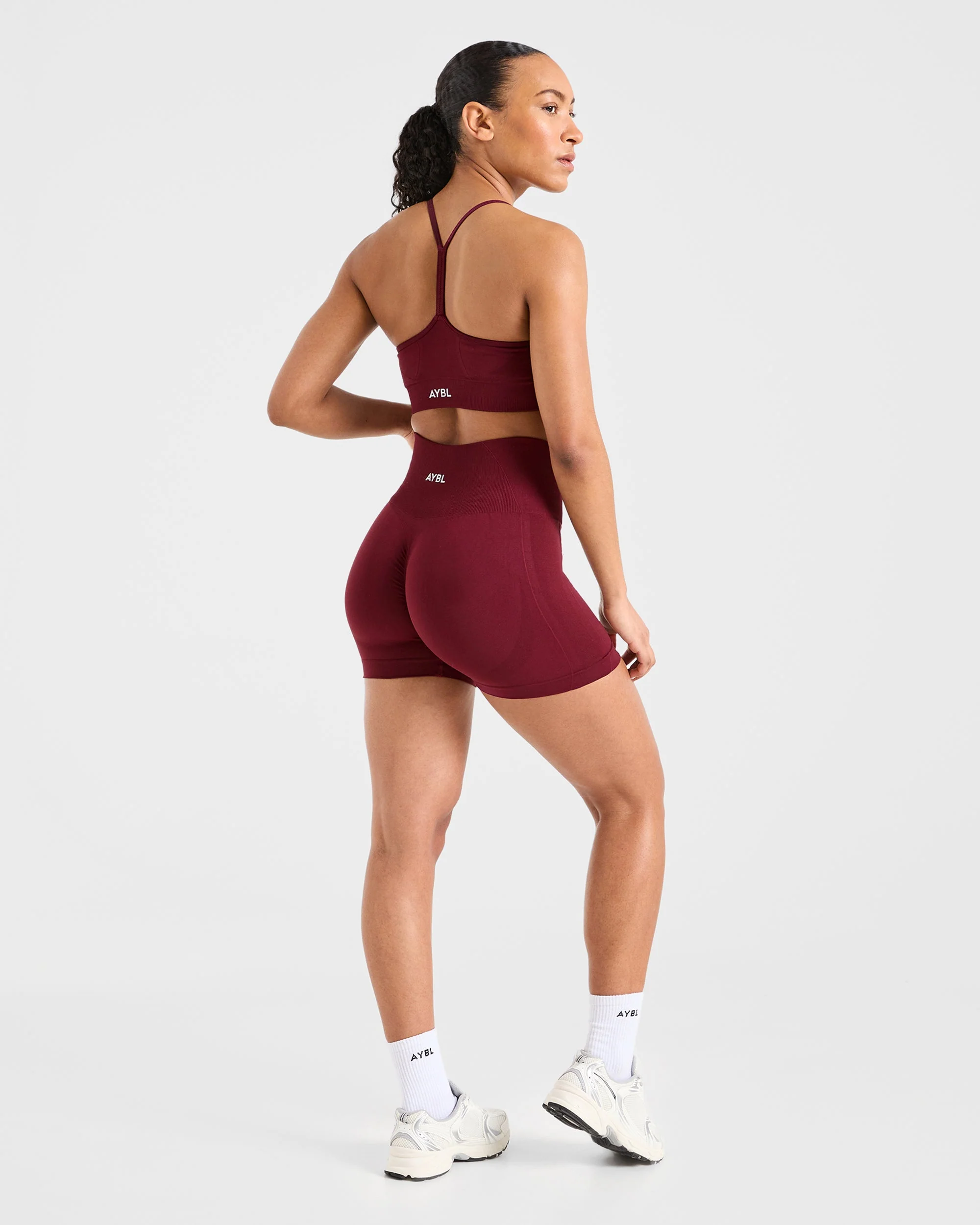 Empower Seamless Shorts - Rouge Wine - Image 4