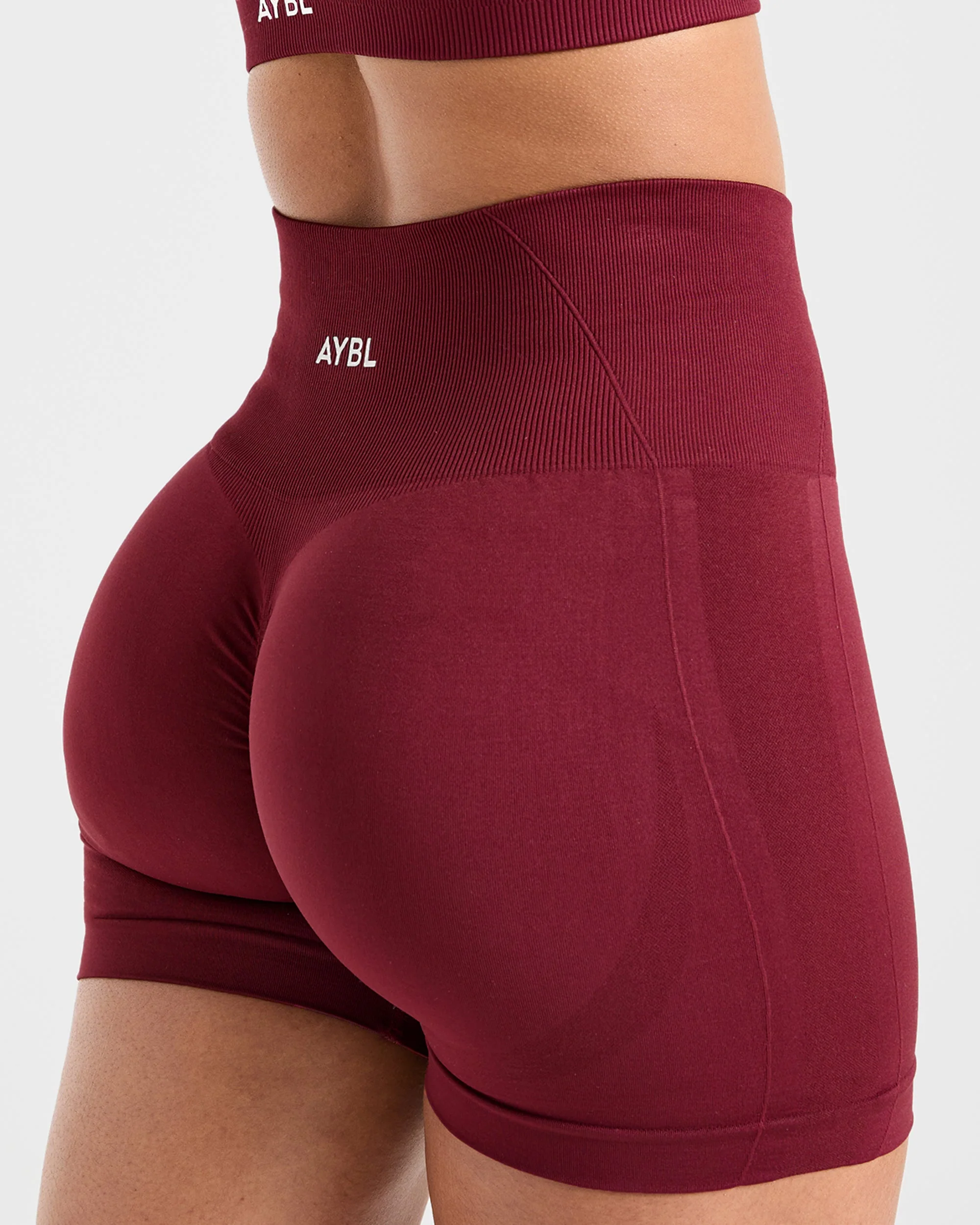 Empower Seamless Shorts - Rouge Wine - Image 6