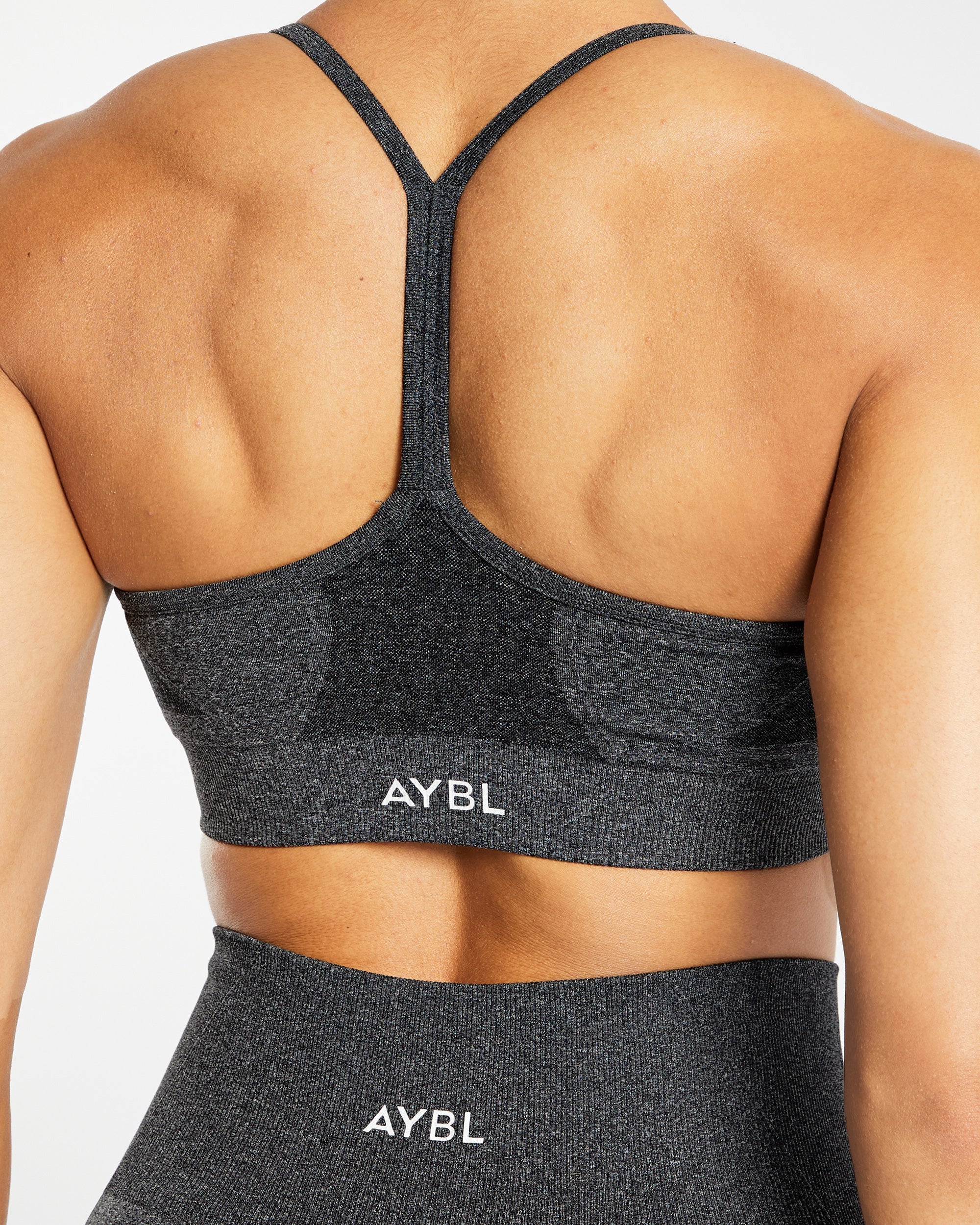 Empower Seamless Sports Bra - Noir Marl - Image 14