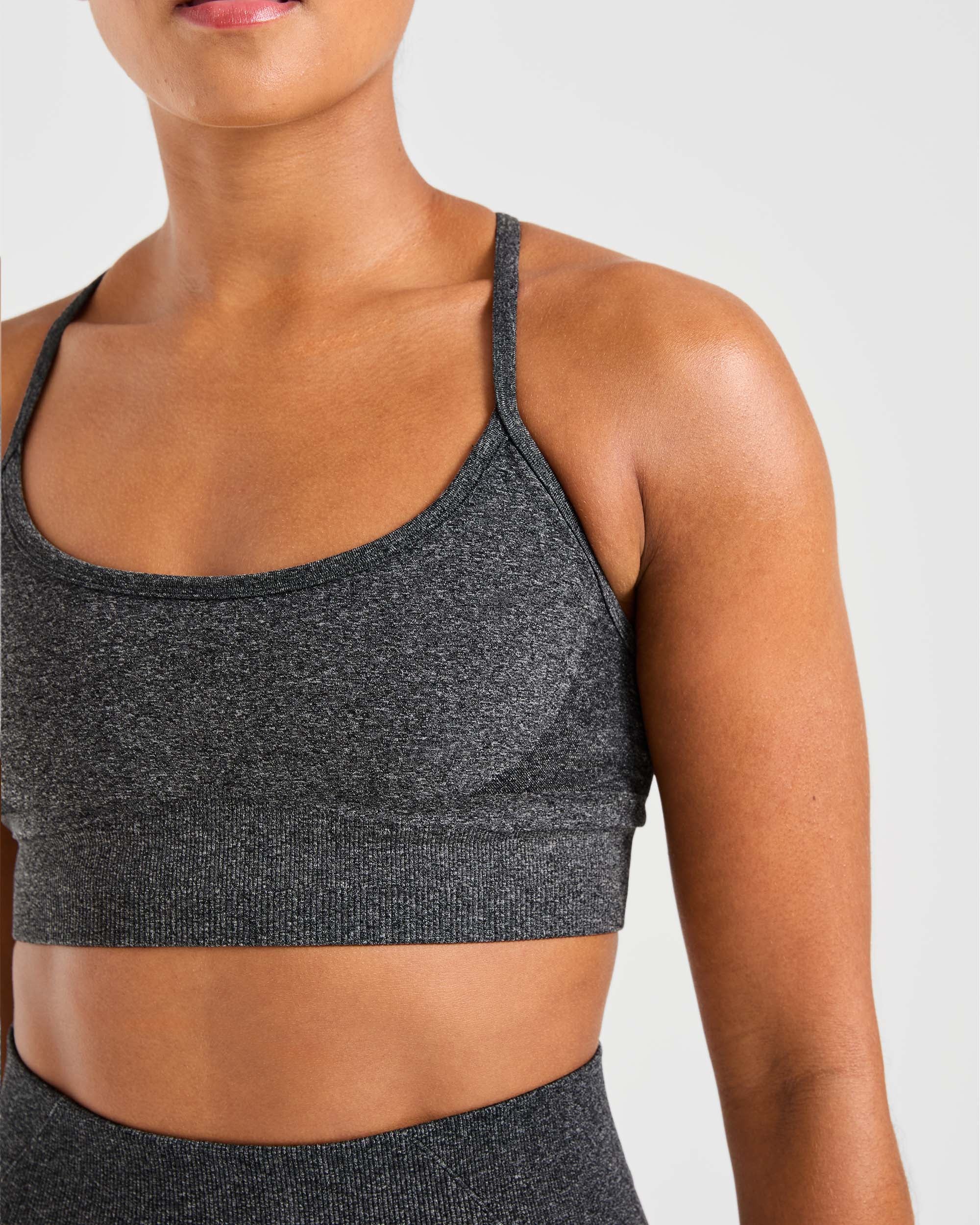 Empower Seamless Sports Bra - Noir Marl - Image 5
