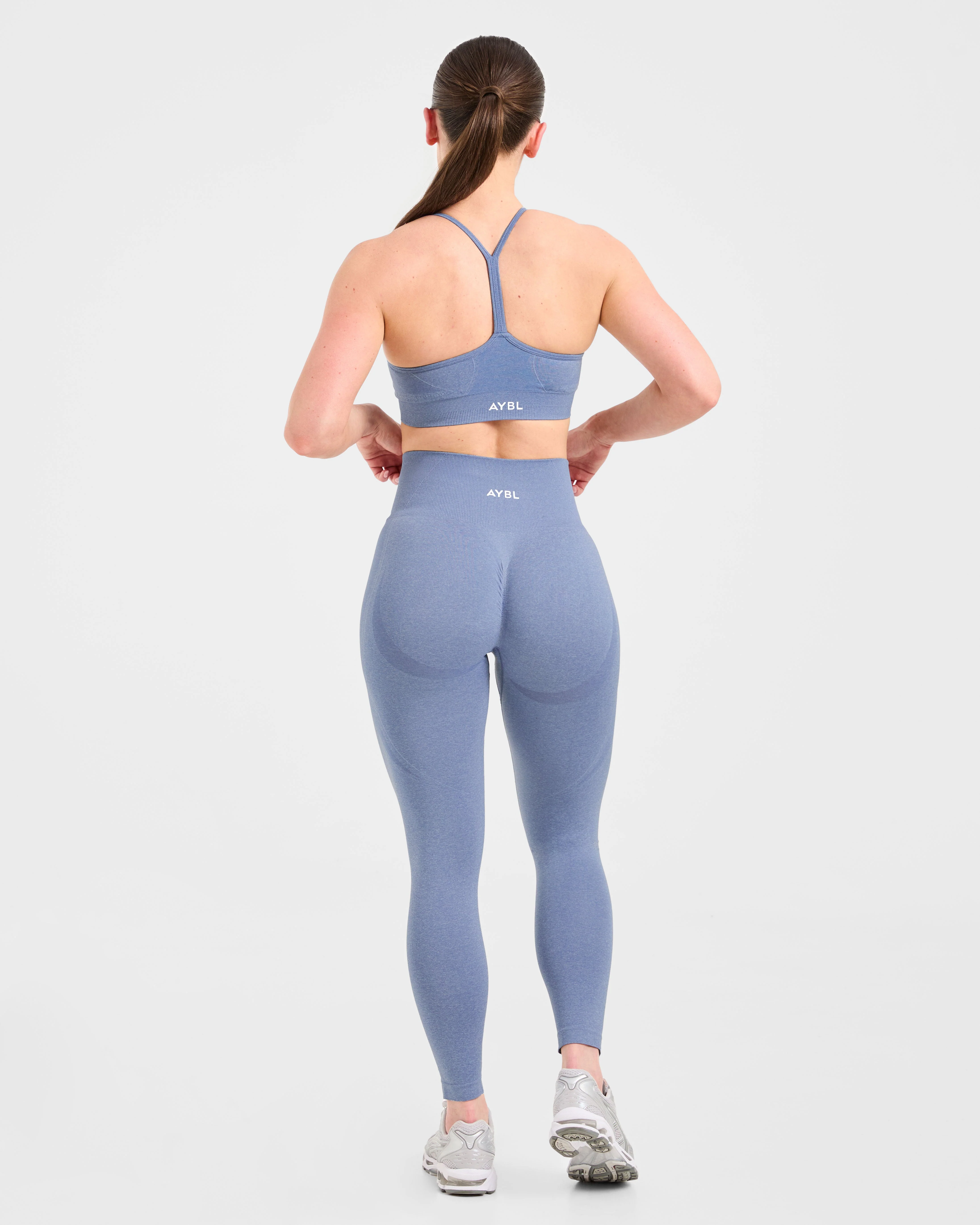 Empower Seamless Sports Bra - Bleu Marl - Image 4