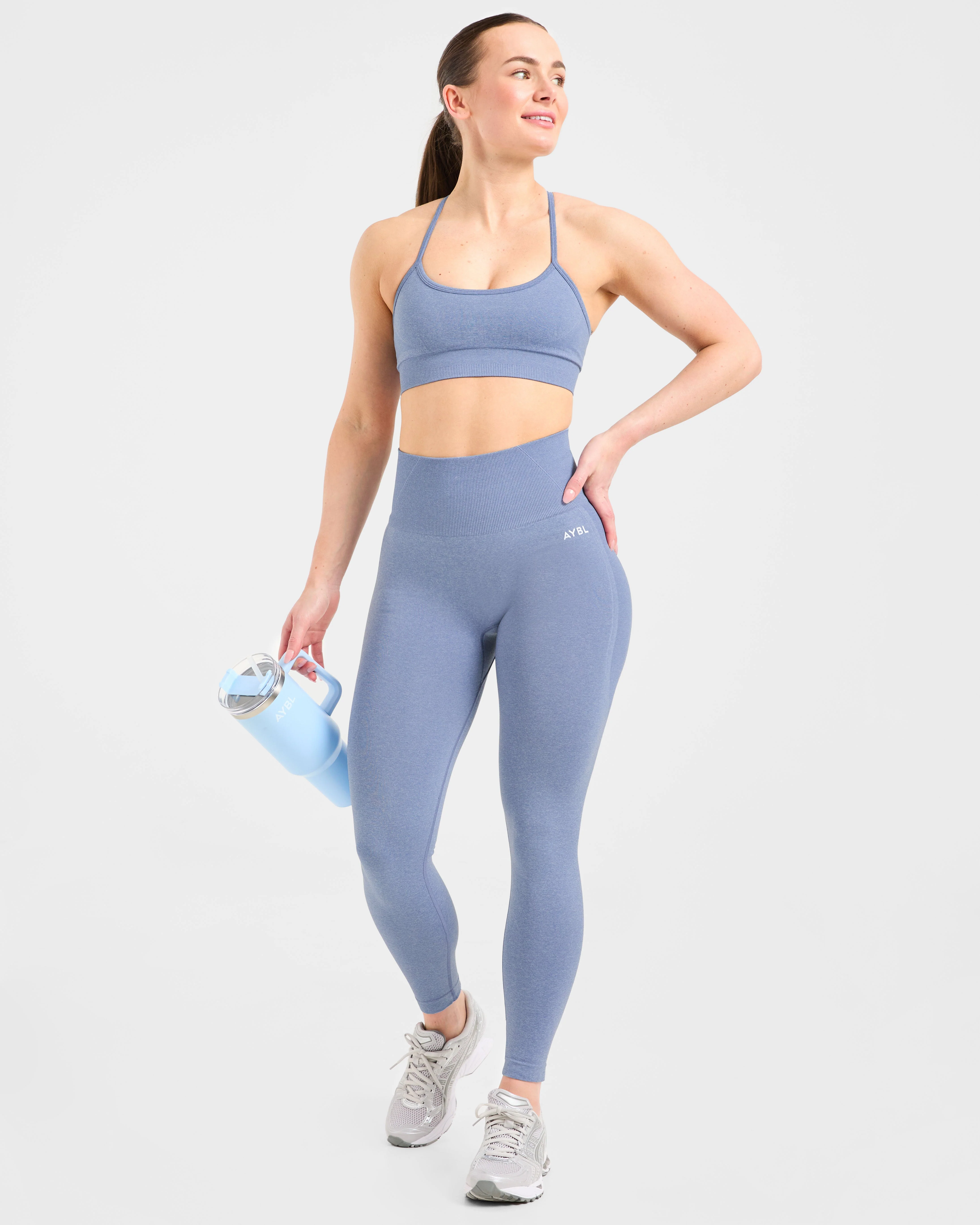 Empower Seamless Sports Bra - Bleu Marl - Image 7