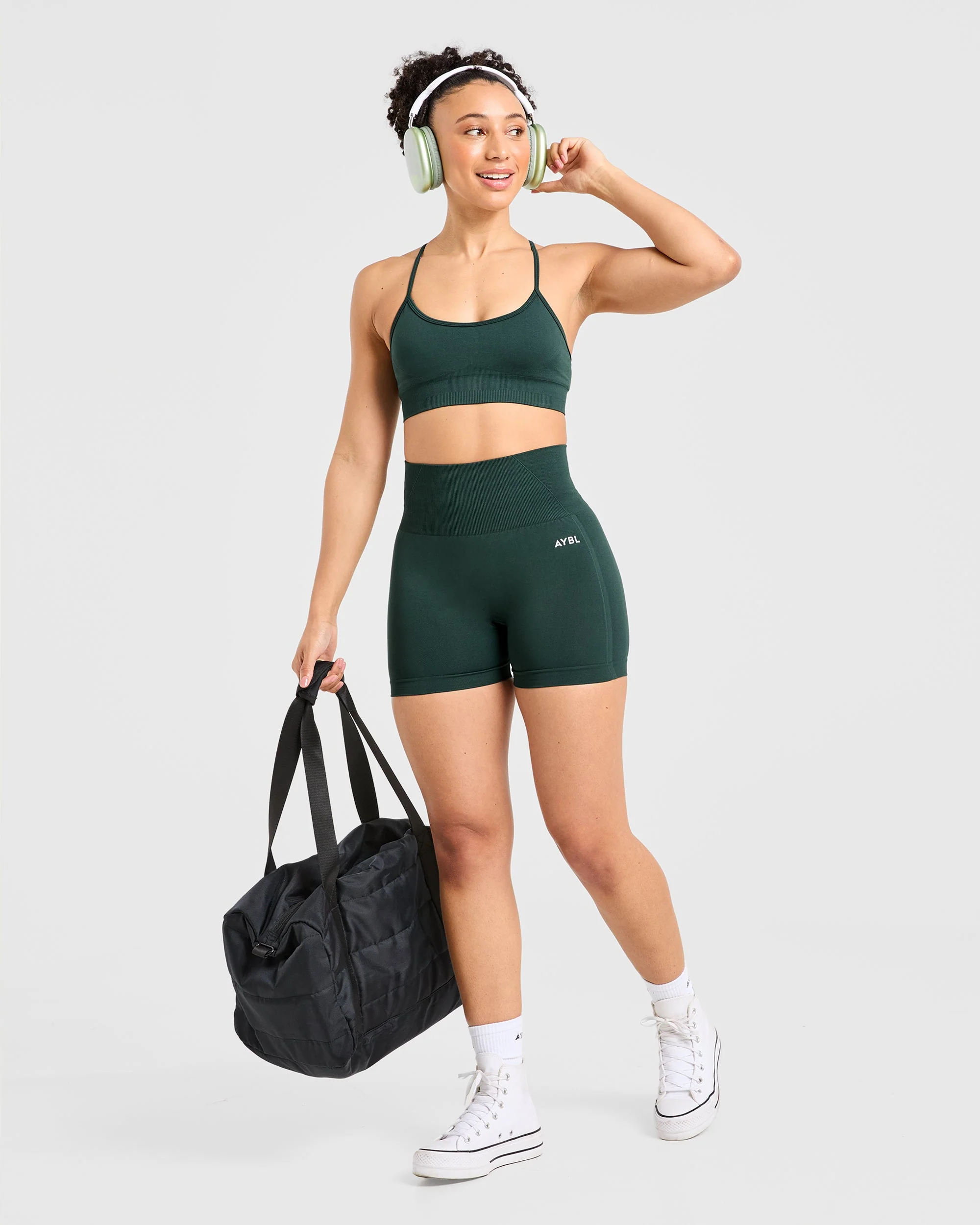 Empower Seamless Sports Bra - Dark Vert - Image 7