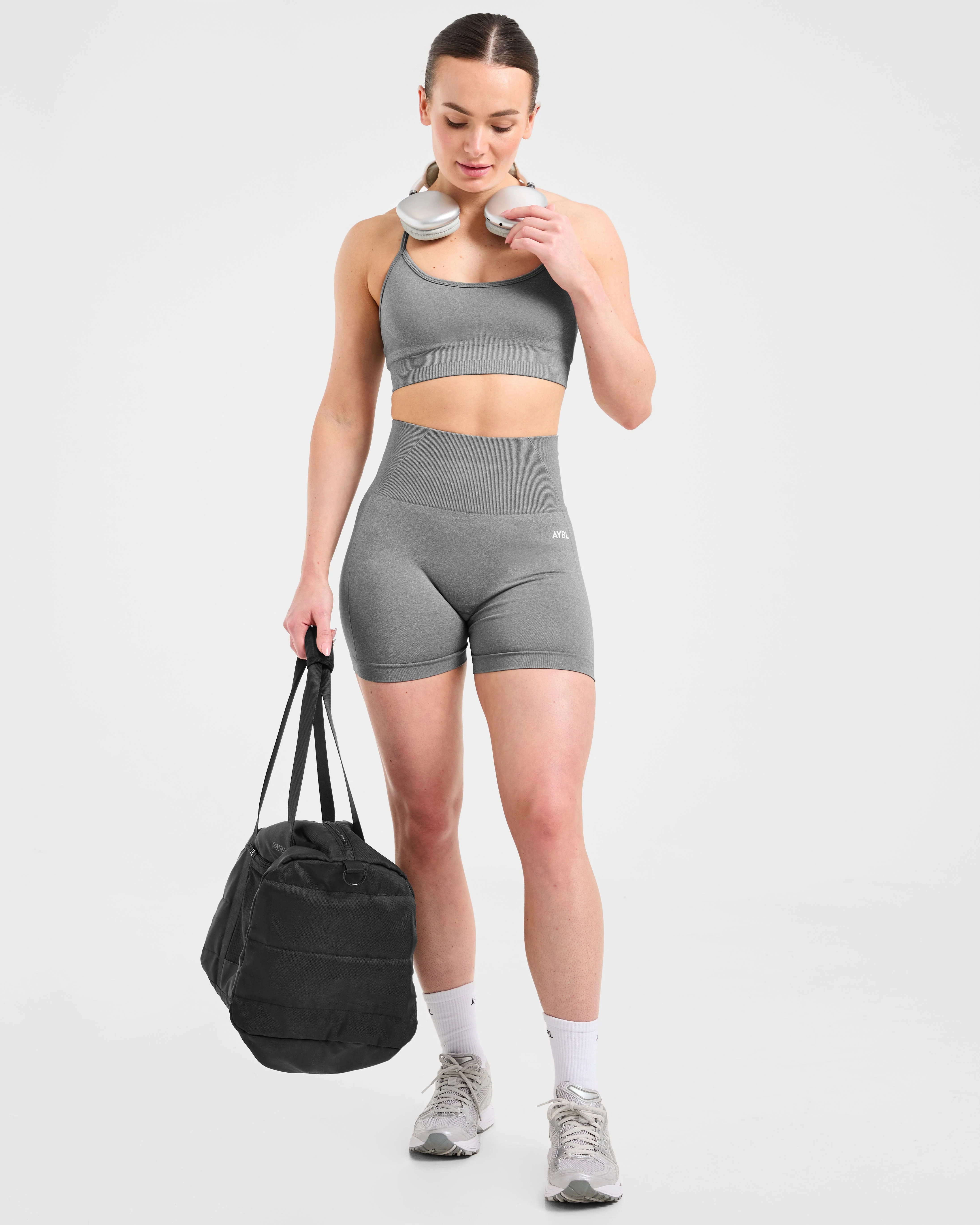 Empower Seamless Sports Bra - Gris Marl - Image 8