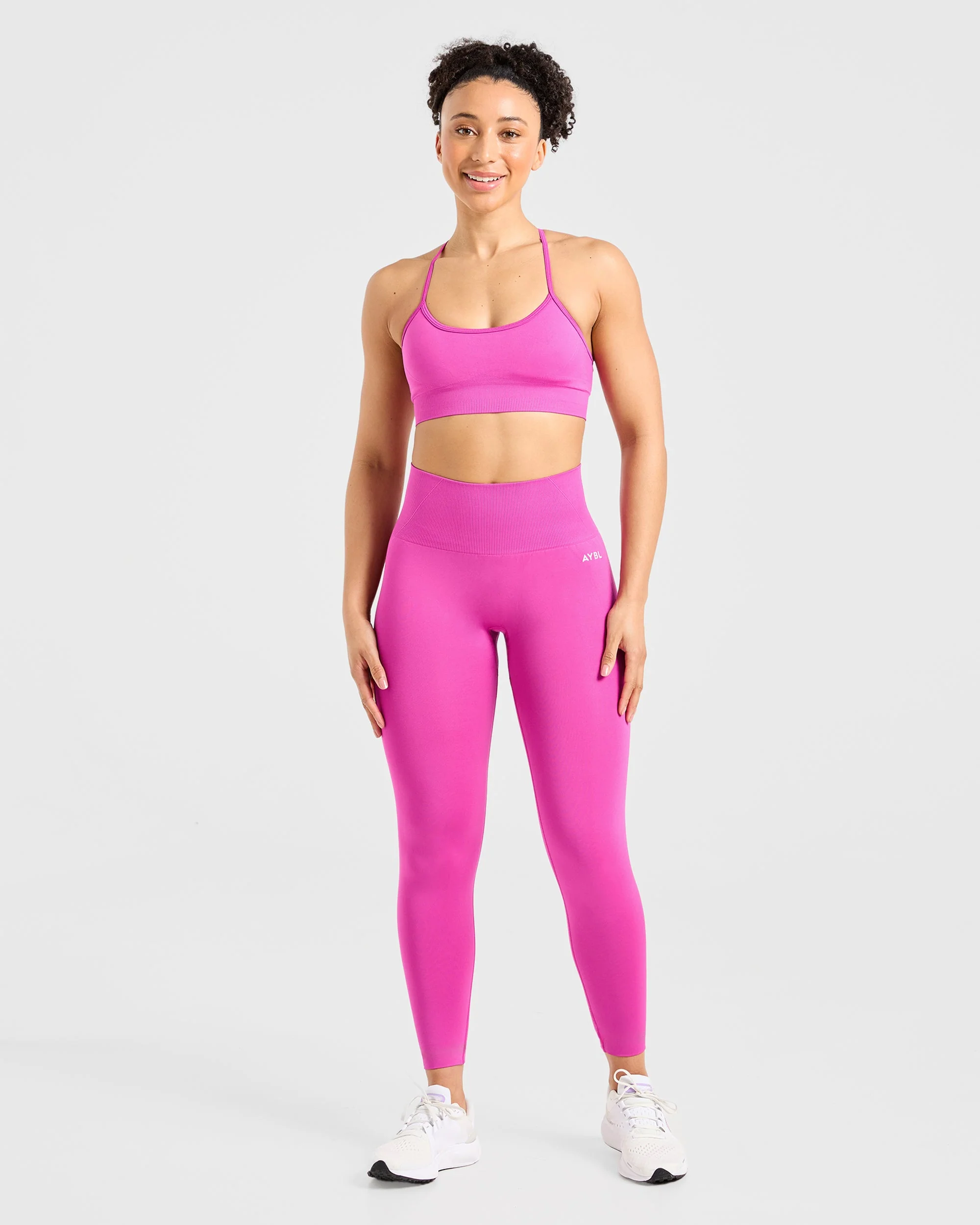 Empower Seamless Sports Bra - Magenta - Image 3