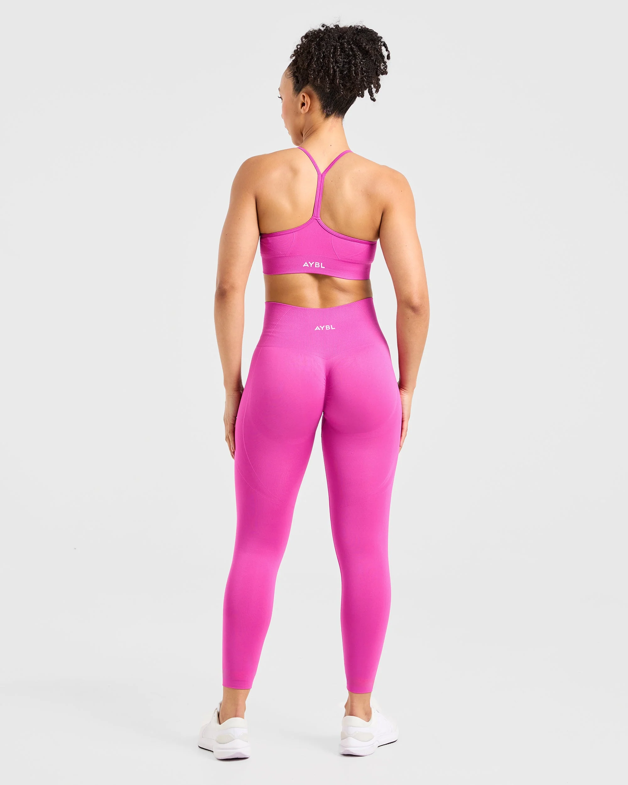 Empower Seamless Sports Bra - Magenta - Image 4