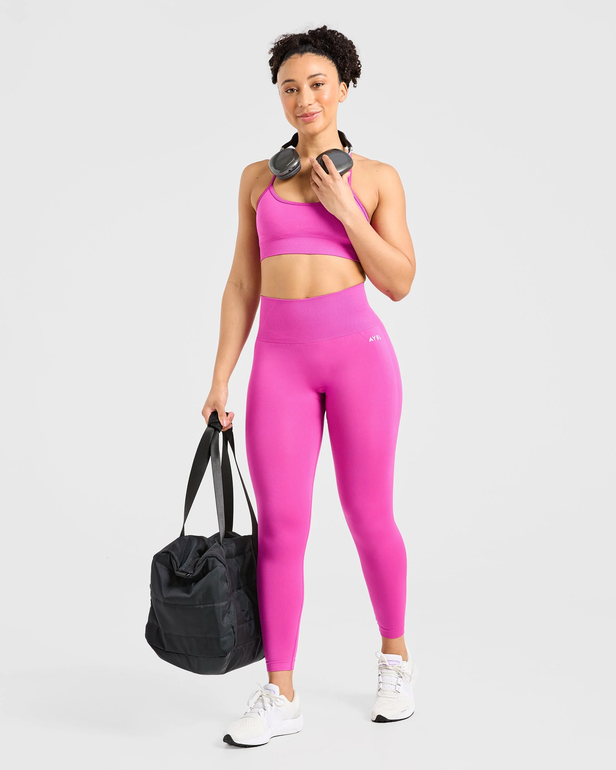 Empower Seamless Sports Bra - Magenta - Image 8