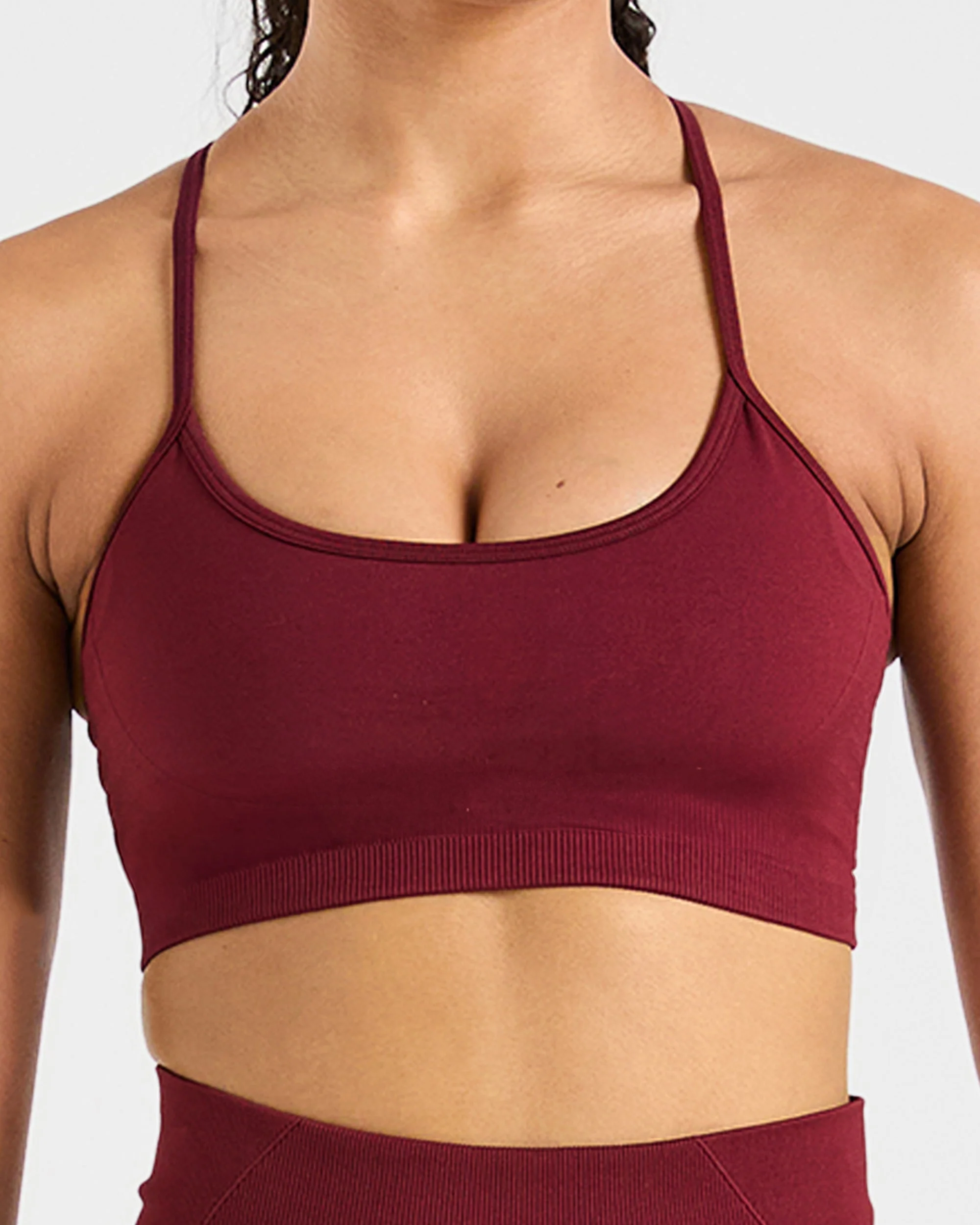 Empower Seamless Sports Bra - Rouge Wine - Image 5
