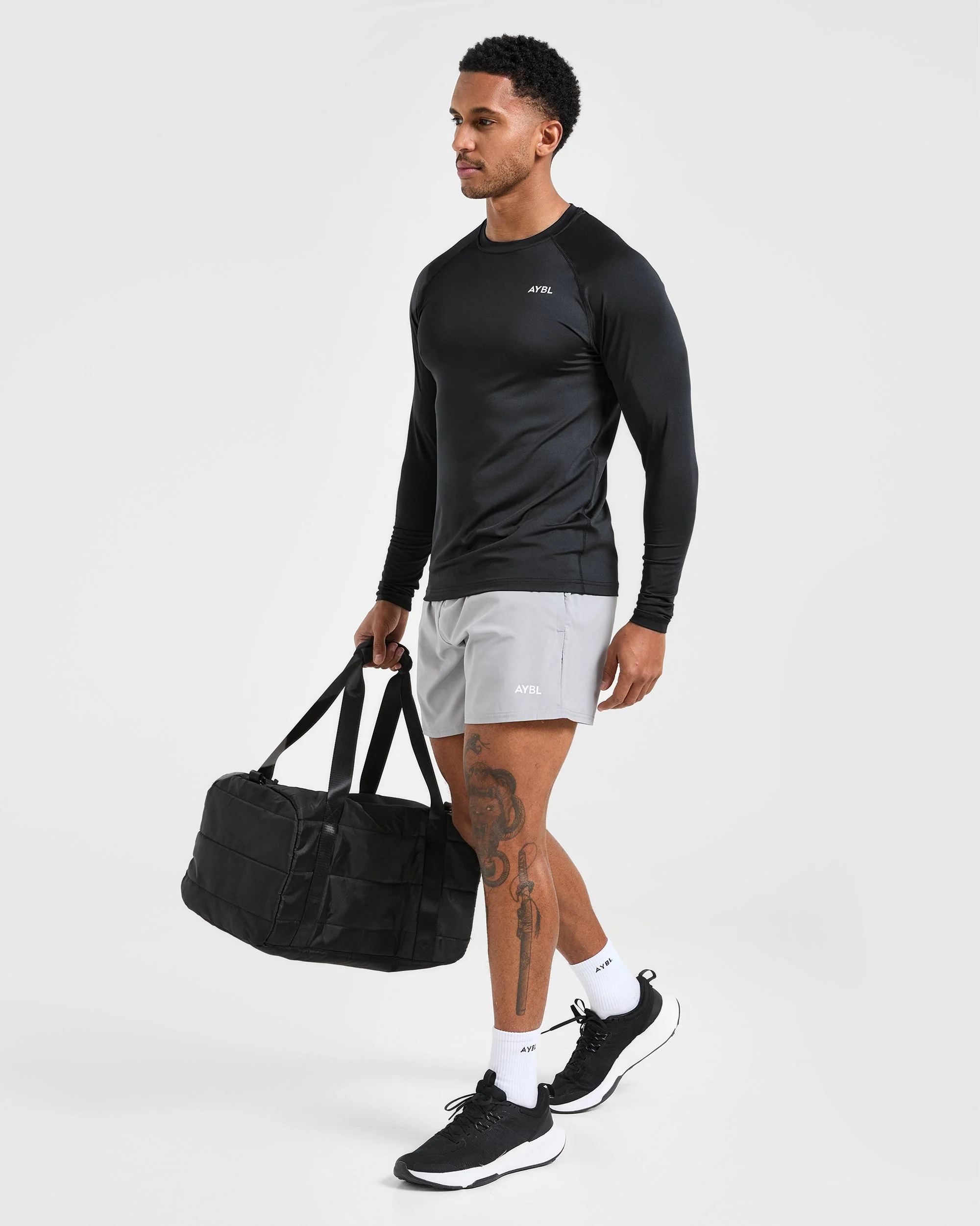 Essential Long Sleeve T Shirt - Noir - Image 7