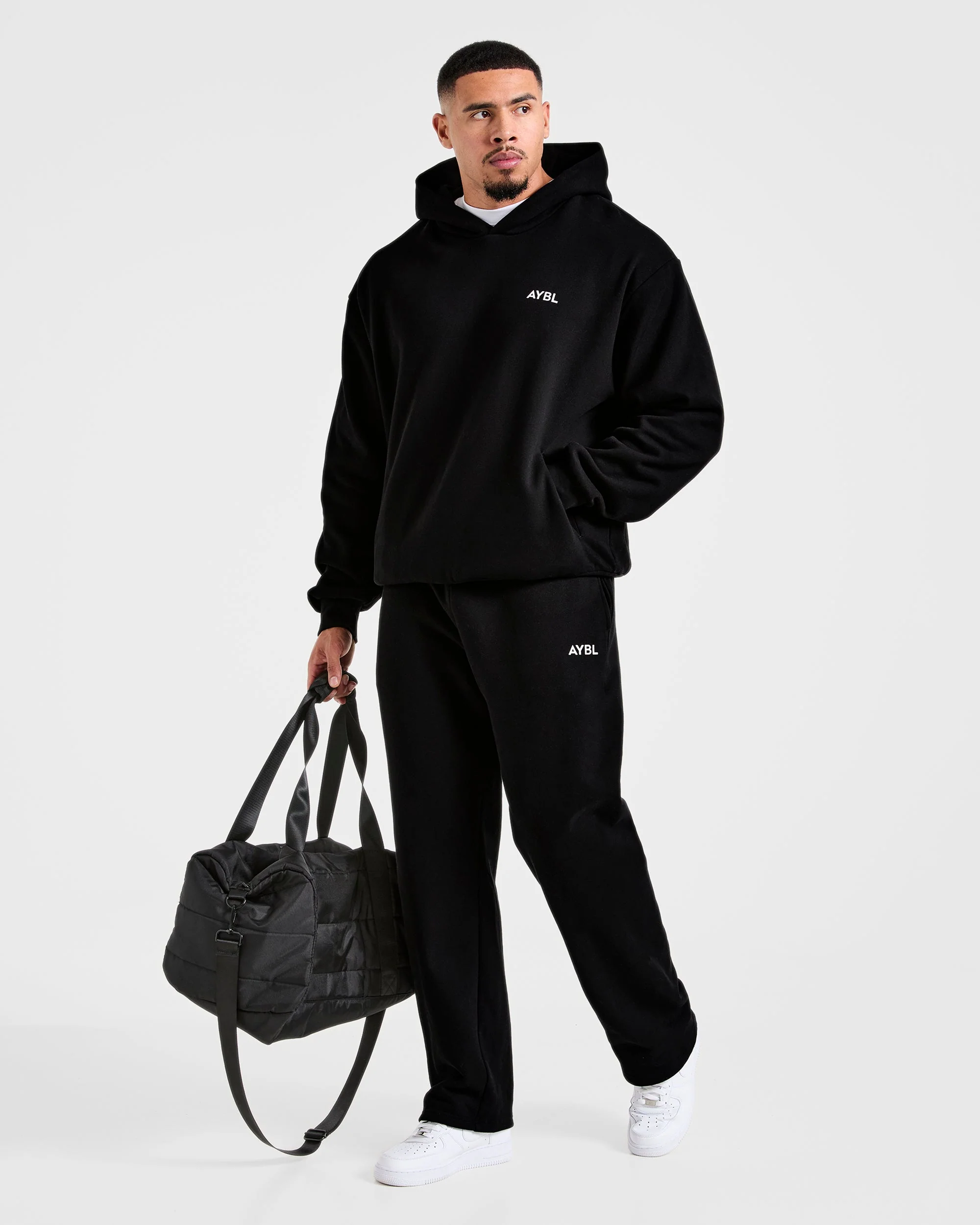 Essential Oversized Hoodie - Noir - Image 7