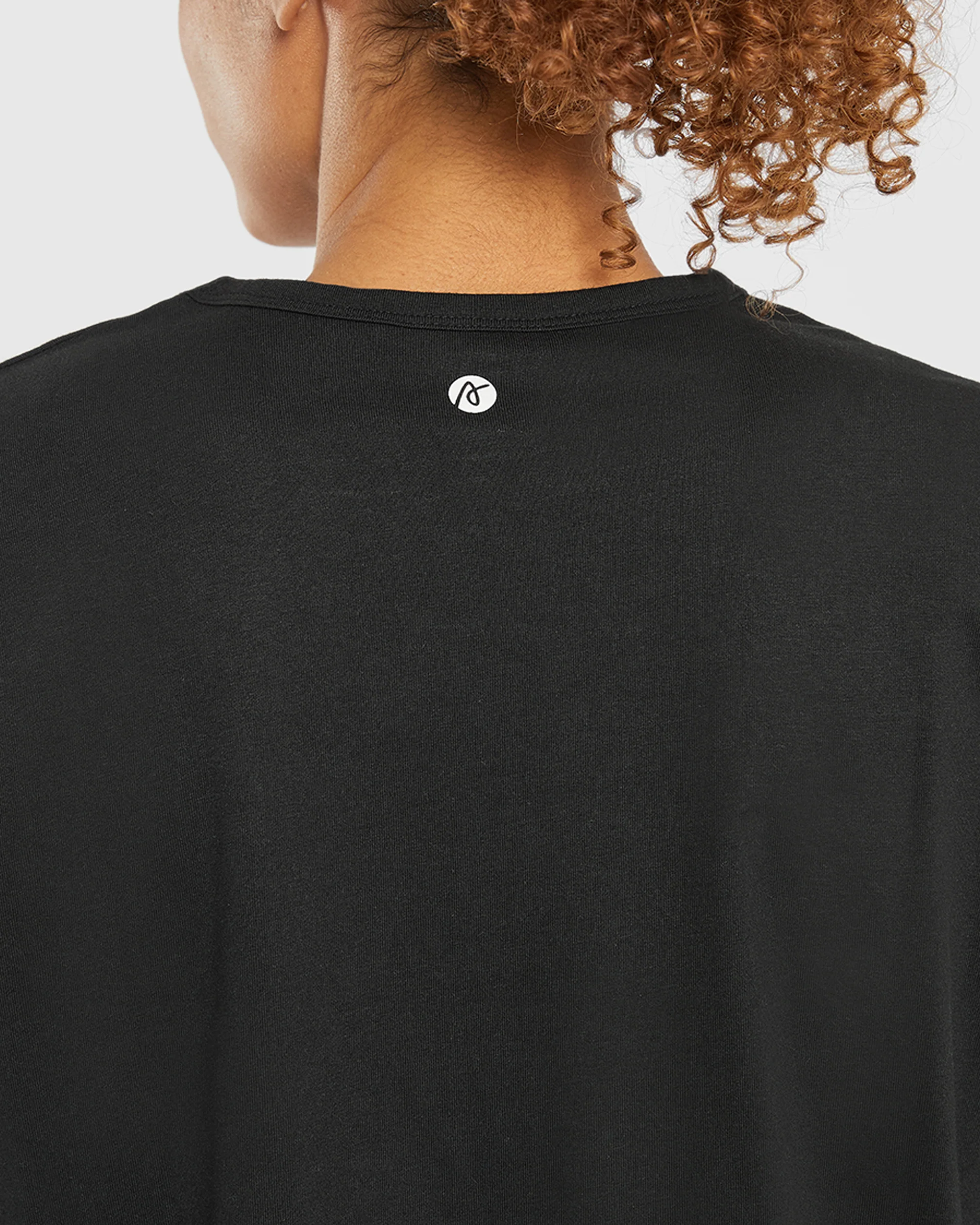 Essential Oversized Long Sleeve T Shirt - Noir - Image 6