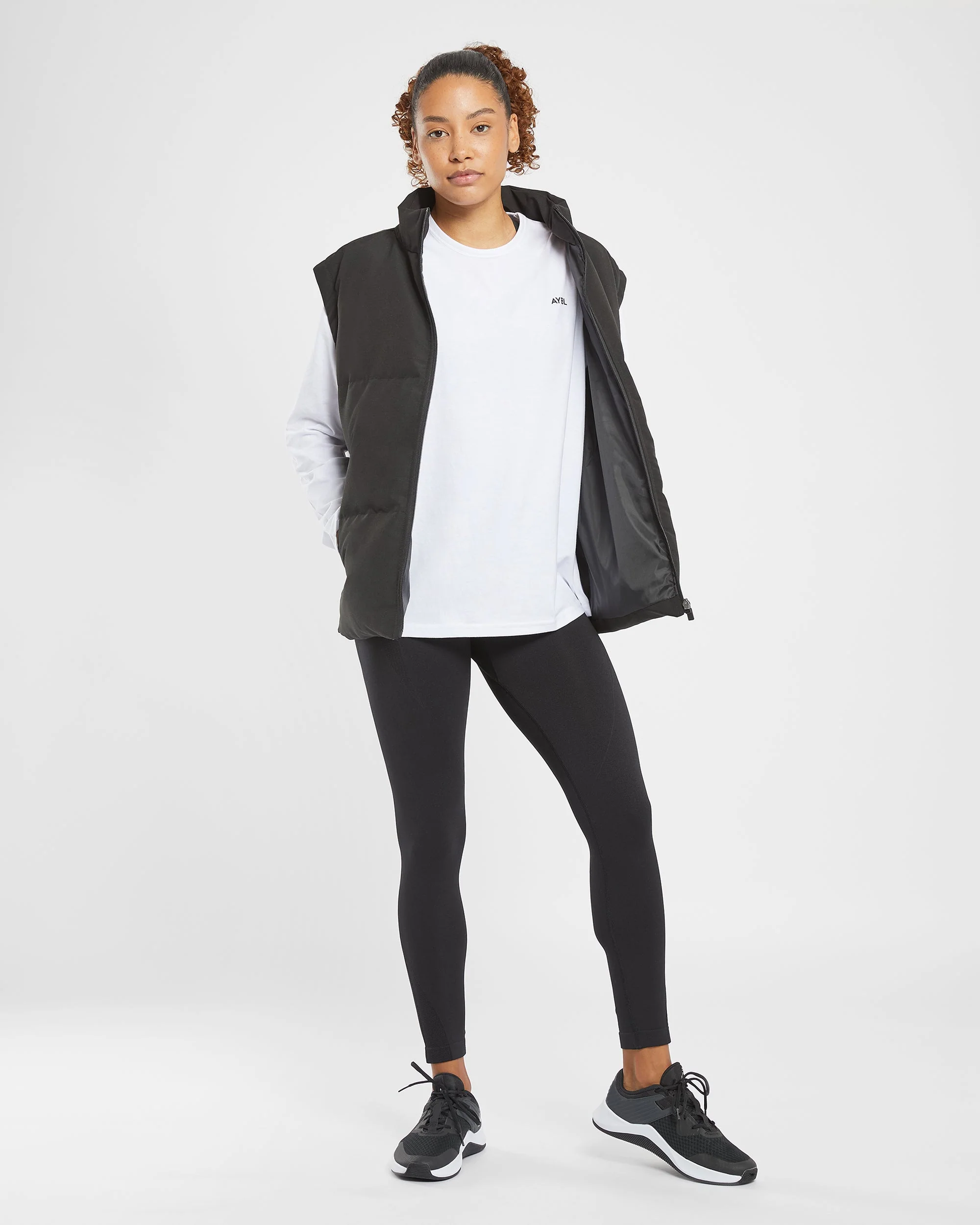 Essential Oversized Long Sleeve T Shirt - Blanc - Image 8