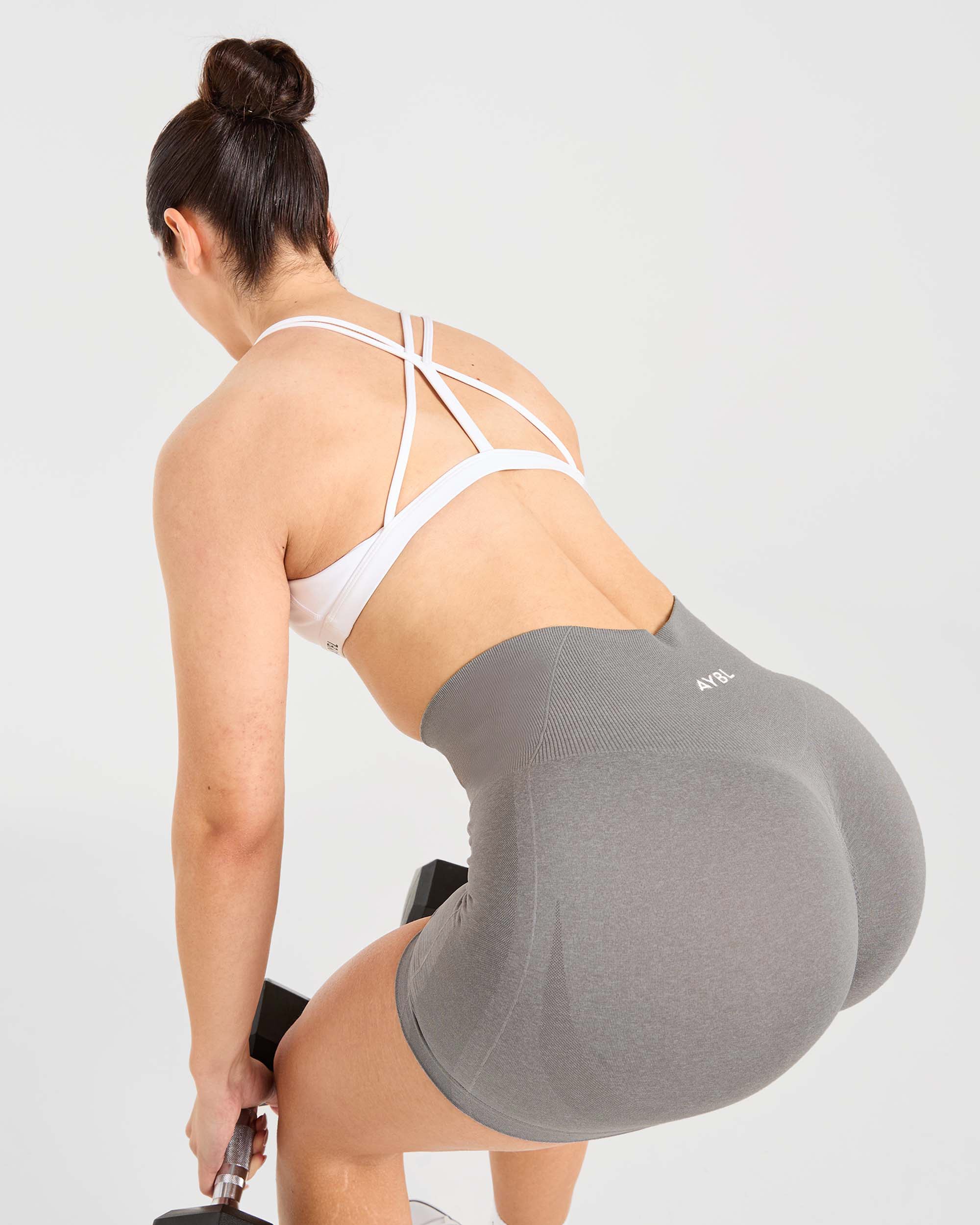 Essential Strappy Sports Bra - Blanc - Image 7