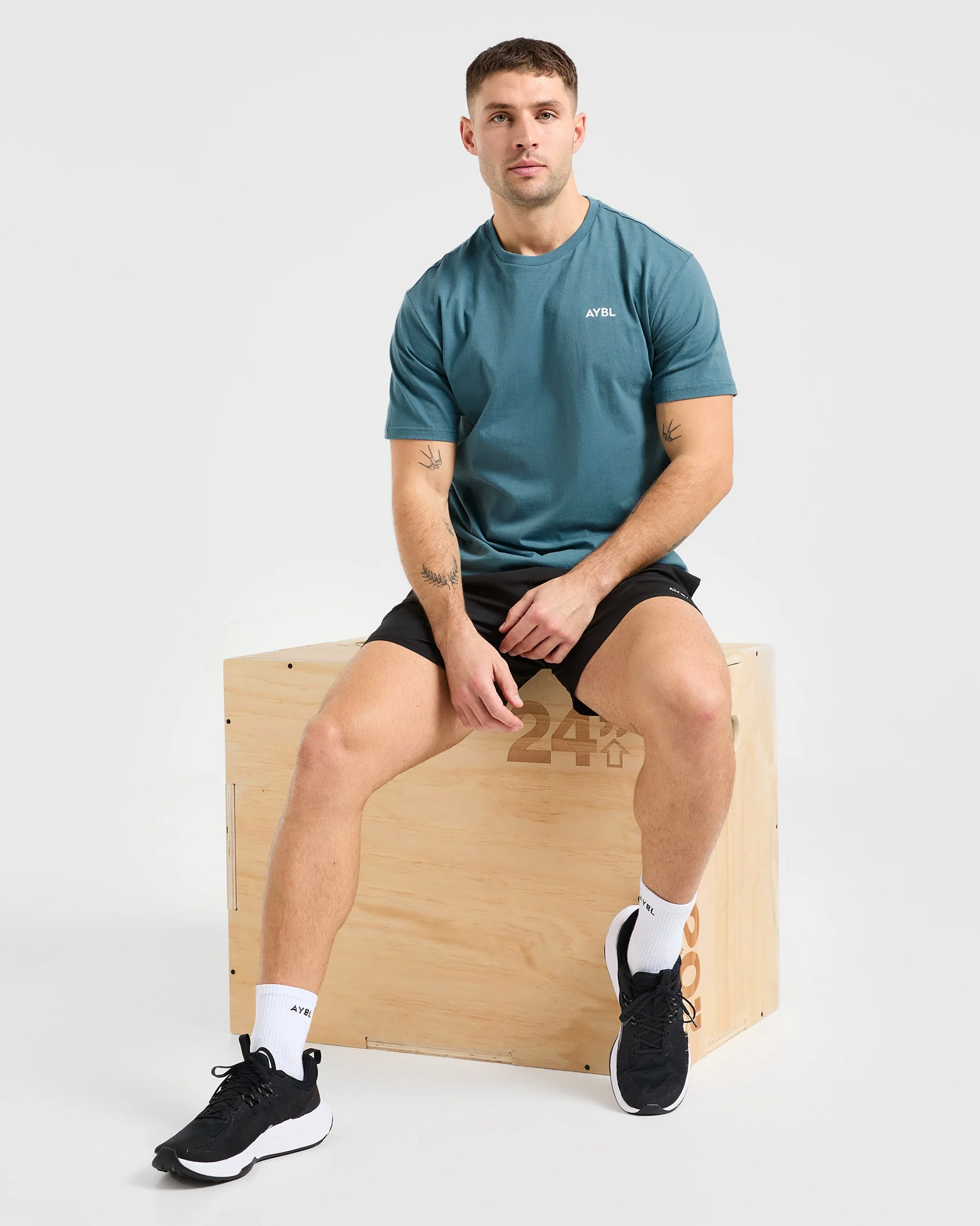 Essential T Shirt - Atlantic Teal - Image 8