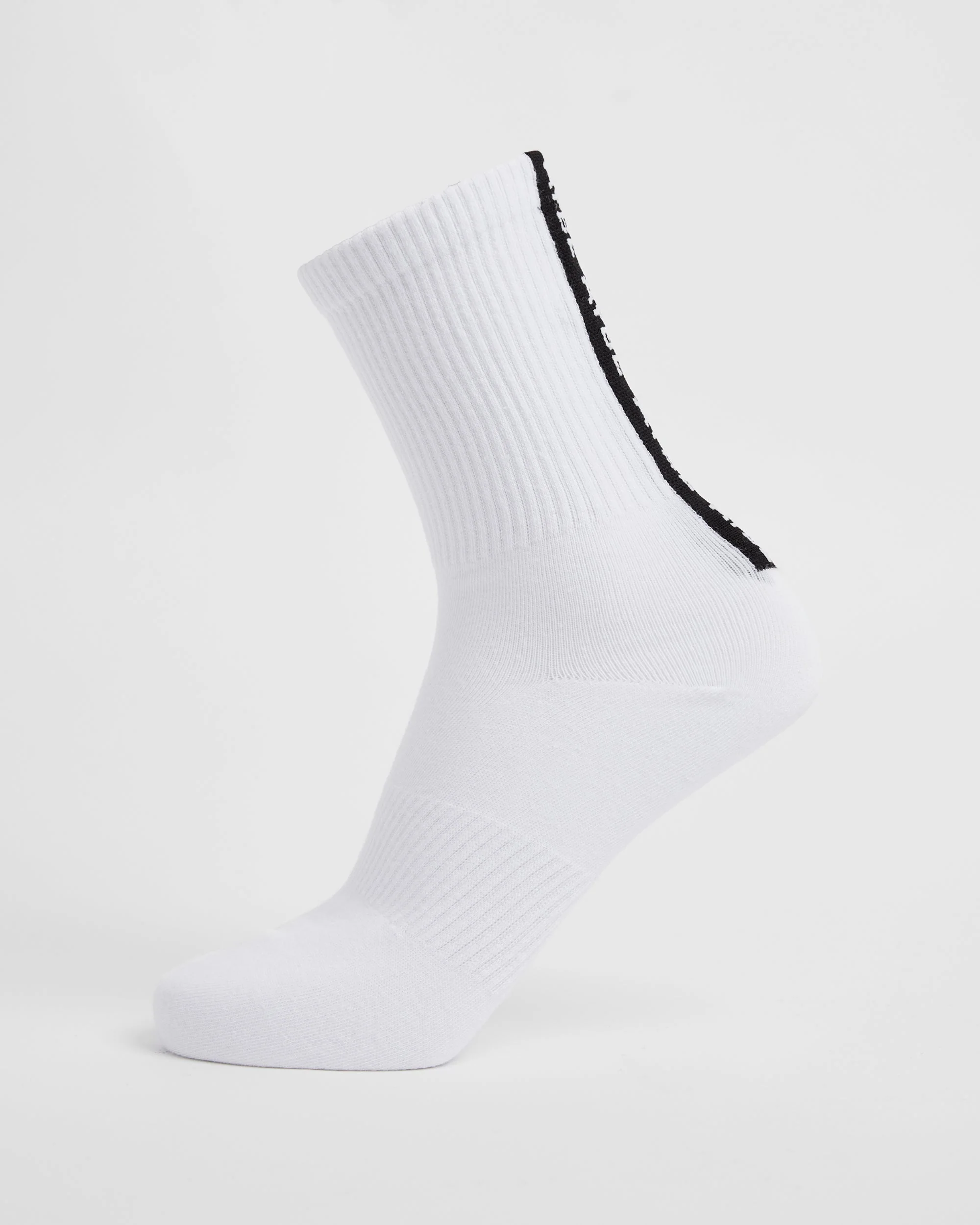 Everyday Back Stripe Crew Socks (3 Pack) - Blanc - Image 3