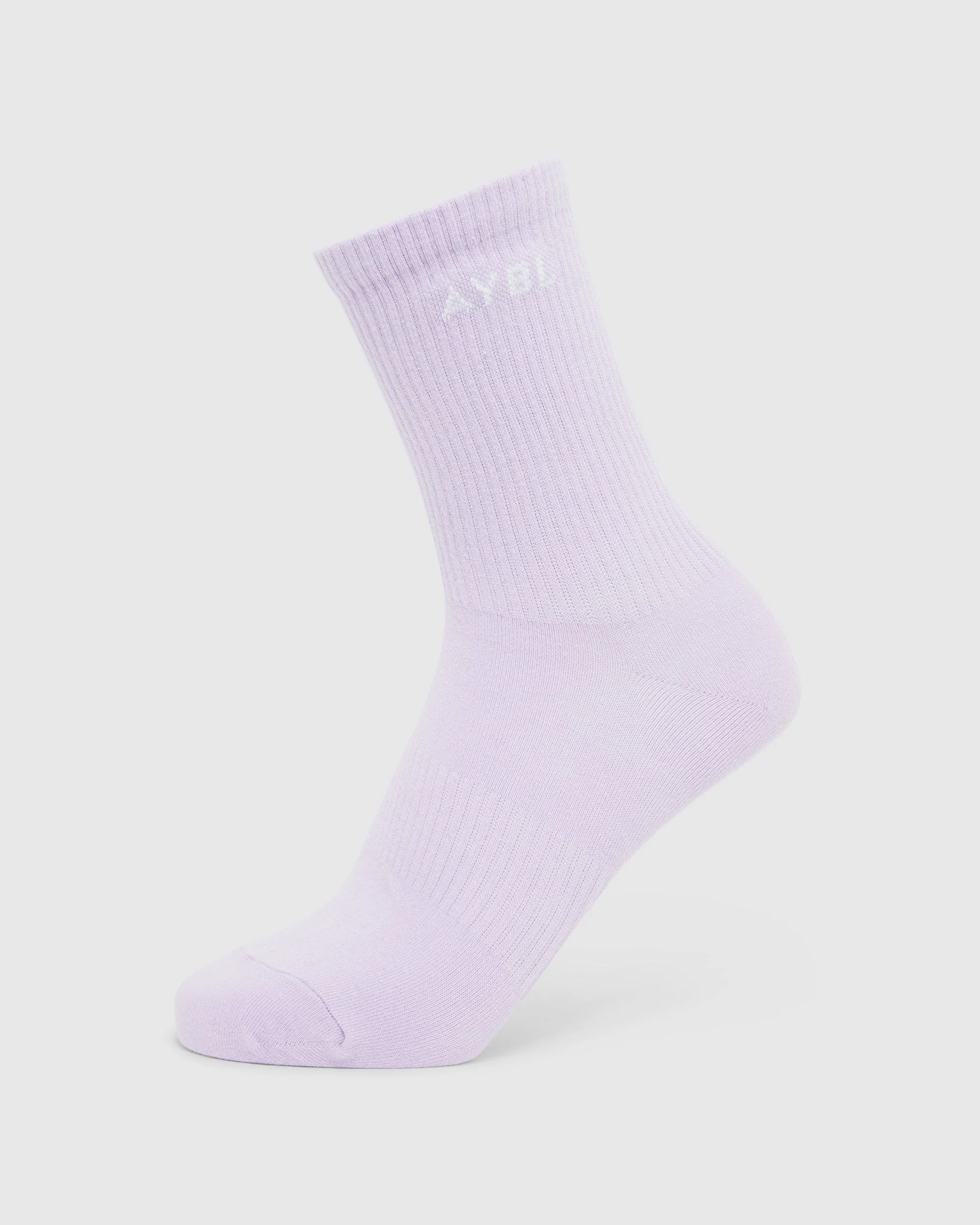Everyday Crew Socks (3 Pack) - Blue/Purple/Pink - Image 4