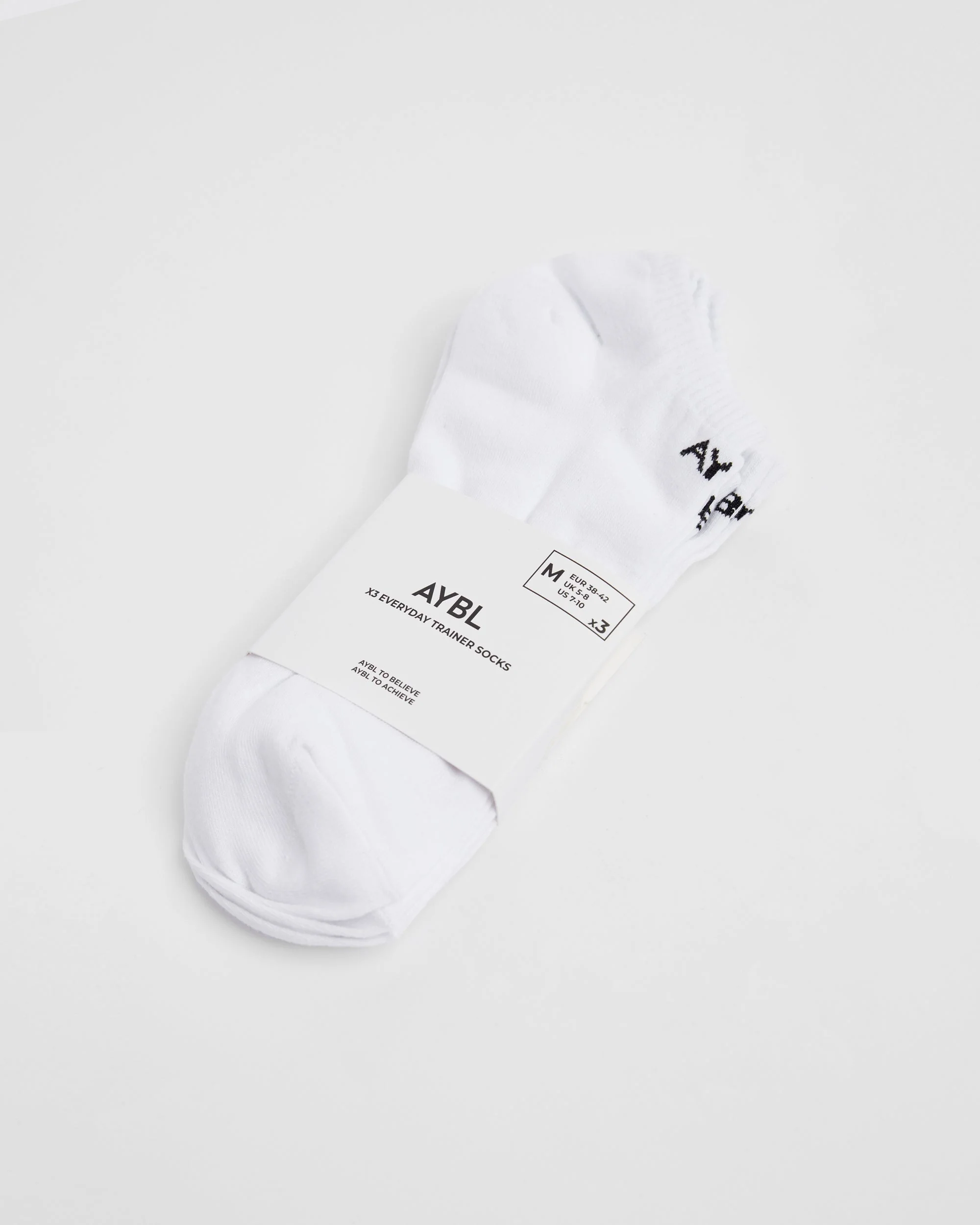 Everyday Trainer Socks (3 Pack) - Blanc - Image 4