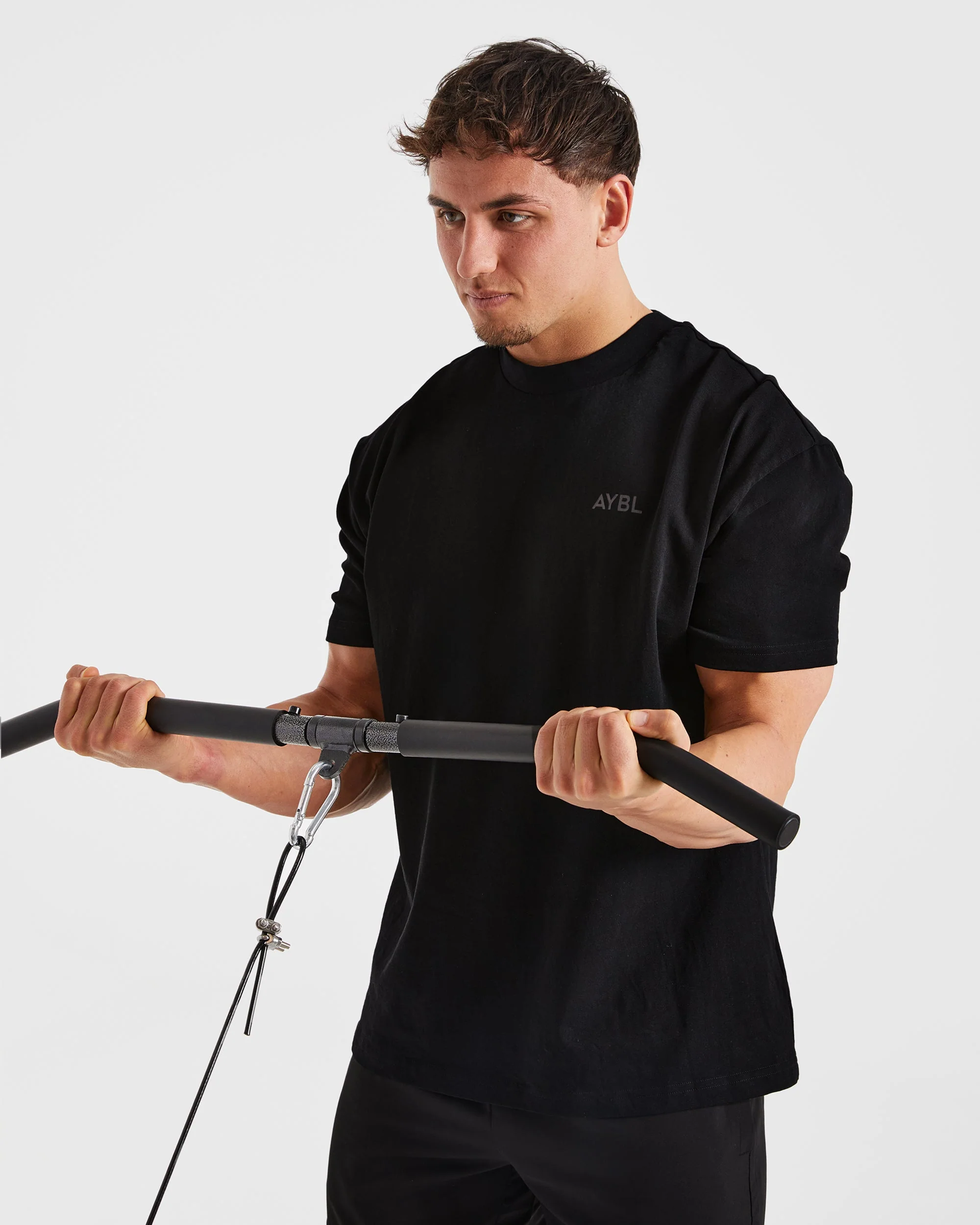 Essential Oversized T Shirt - Noir - Image 7