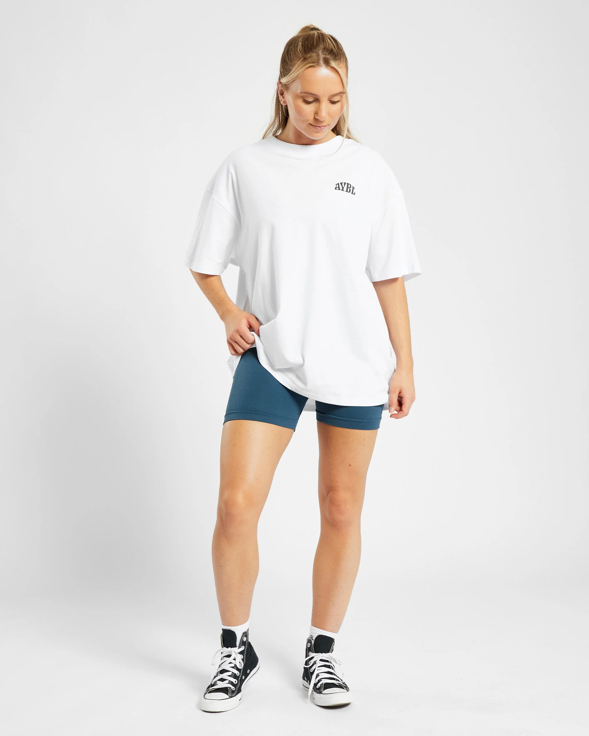 Mind Over Matter Oversized T Shirt - Blanc - Image 11