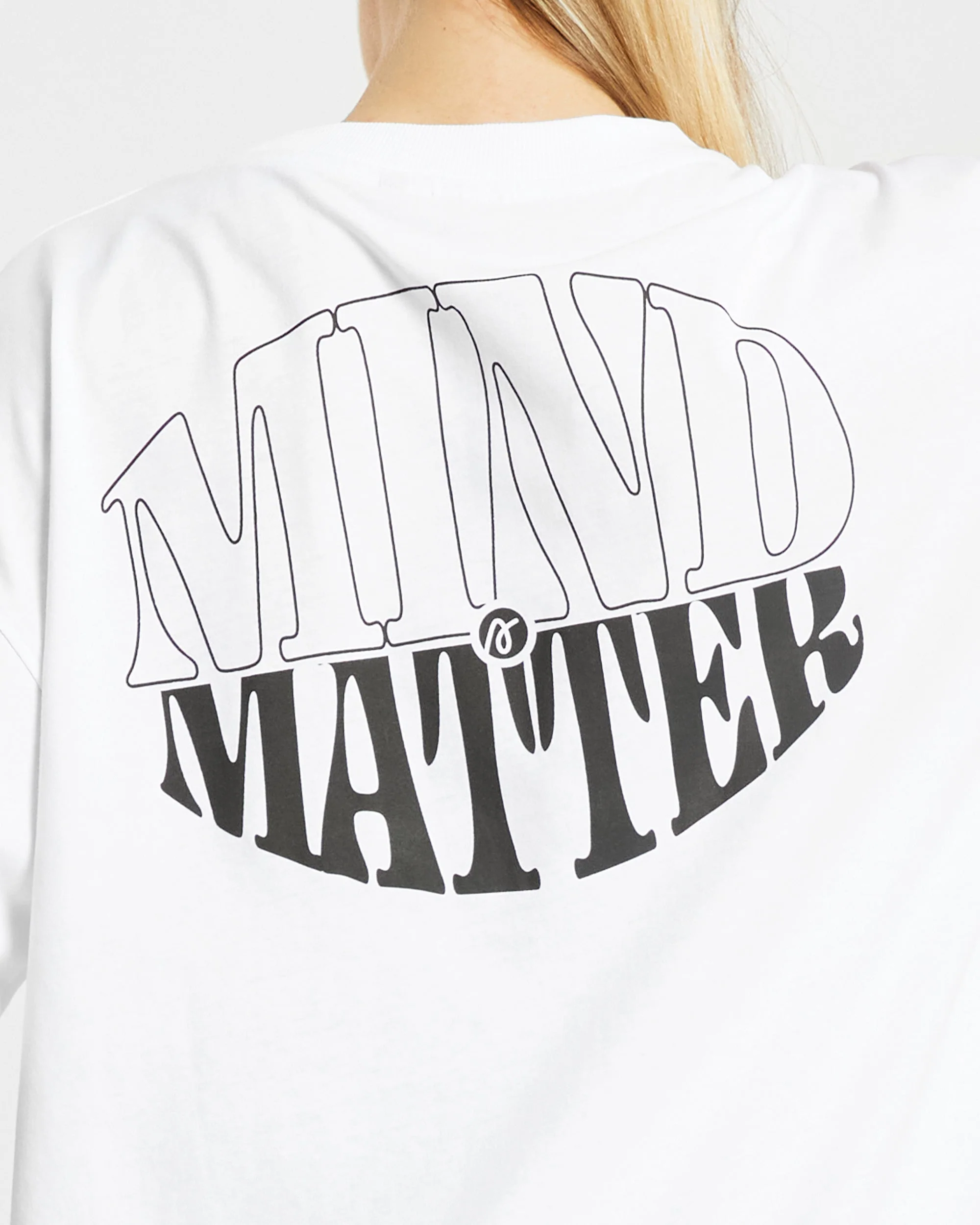 Mind Over Matter Oversized T Shirt - Blanc - Image 14