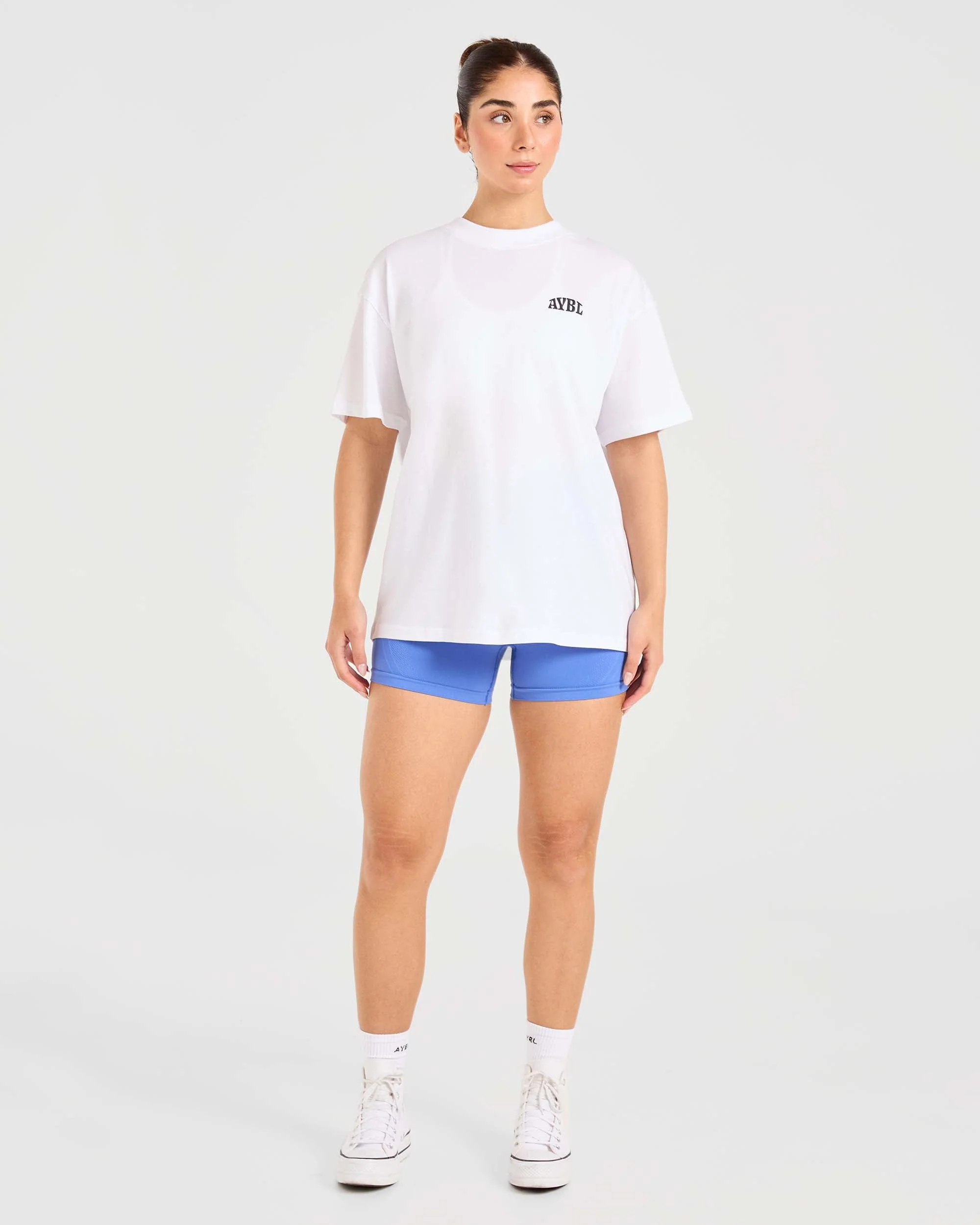 Mind Over Matter Oversized T Shirt - Blanc - Image 4