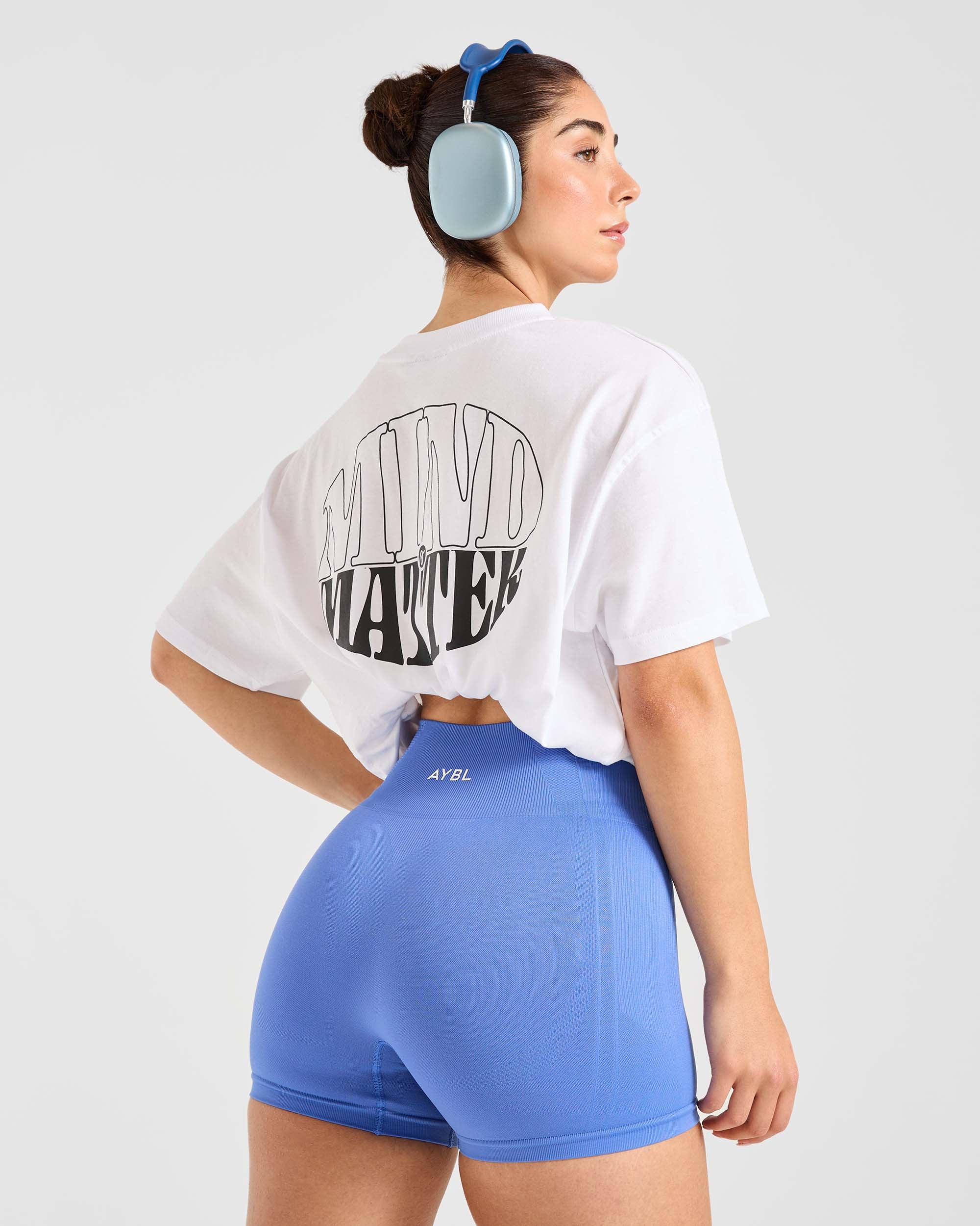 Mind Over Matter Oversized T Shirt - Blanc - Image 8