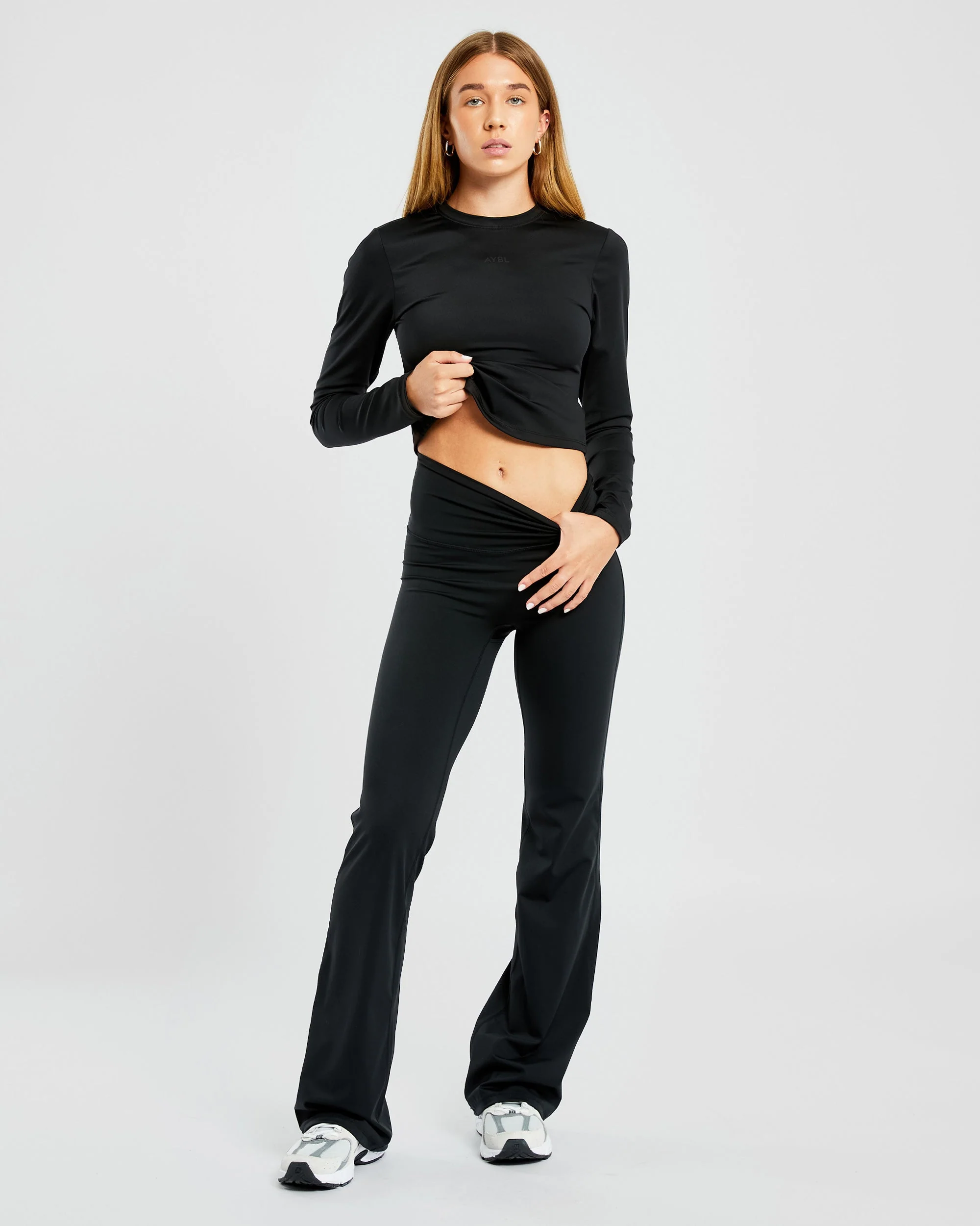 Sculpt Long Sleeve Top - Noir - Image 7