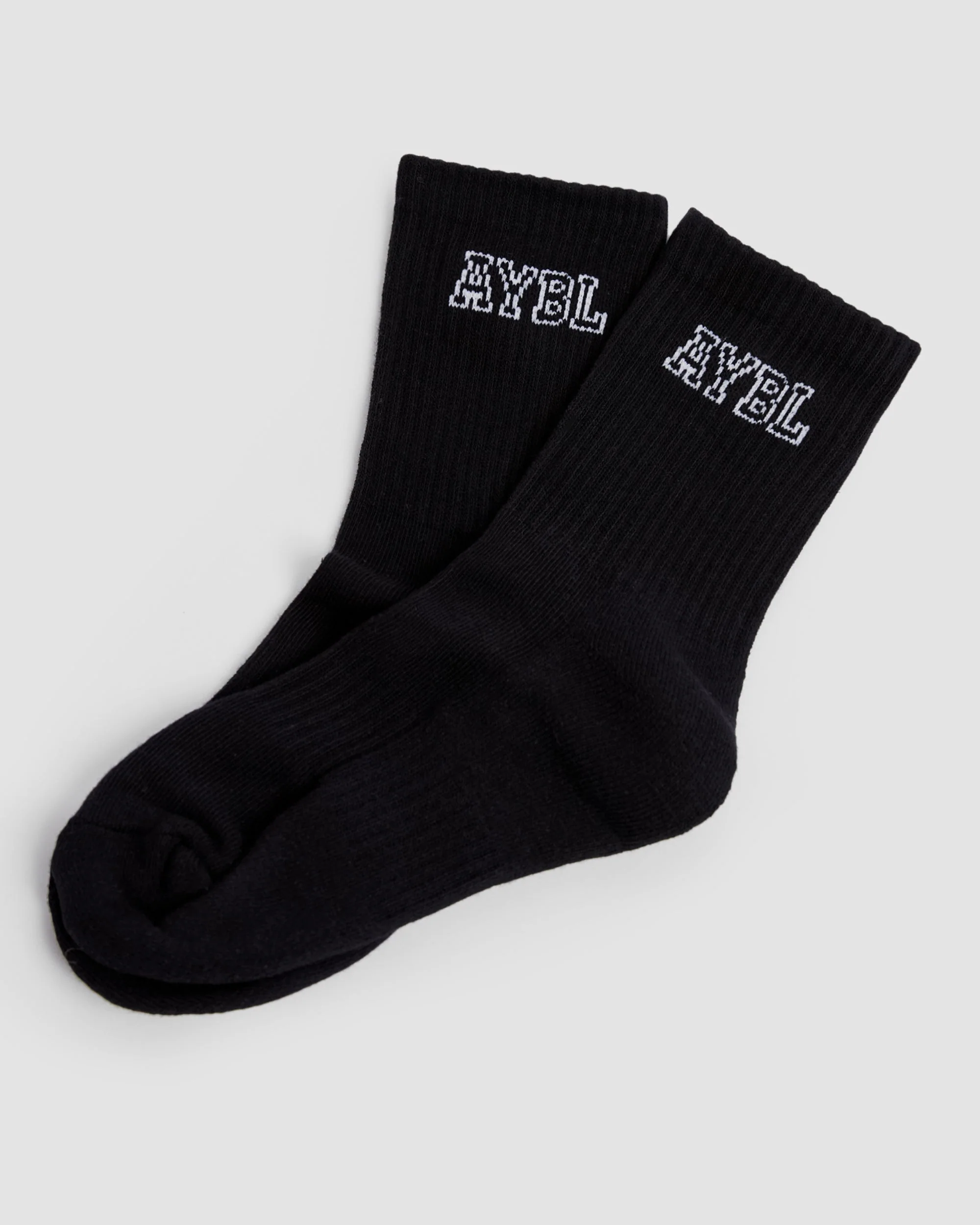 Varsity Crew Socks - Noir - Image 3
