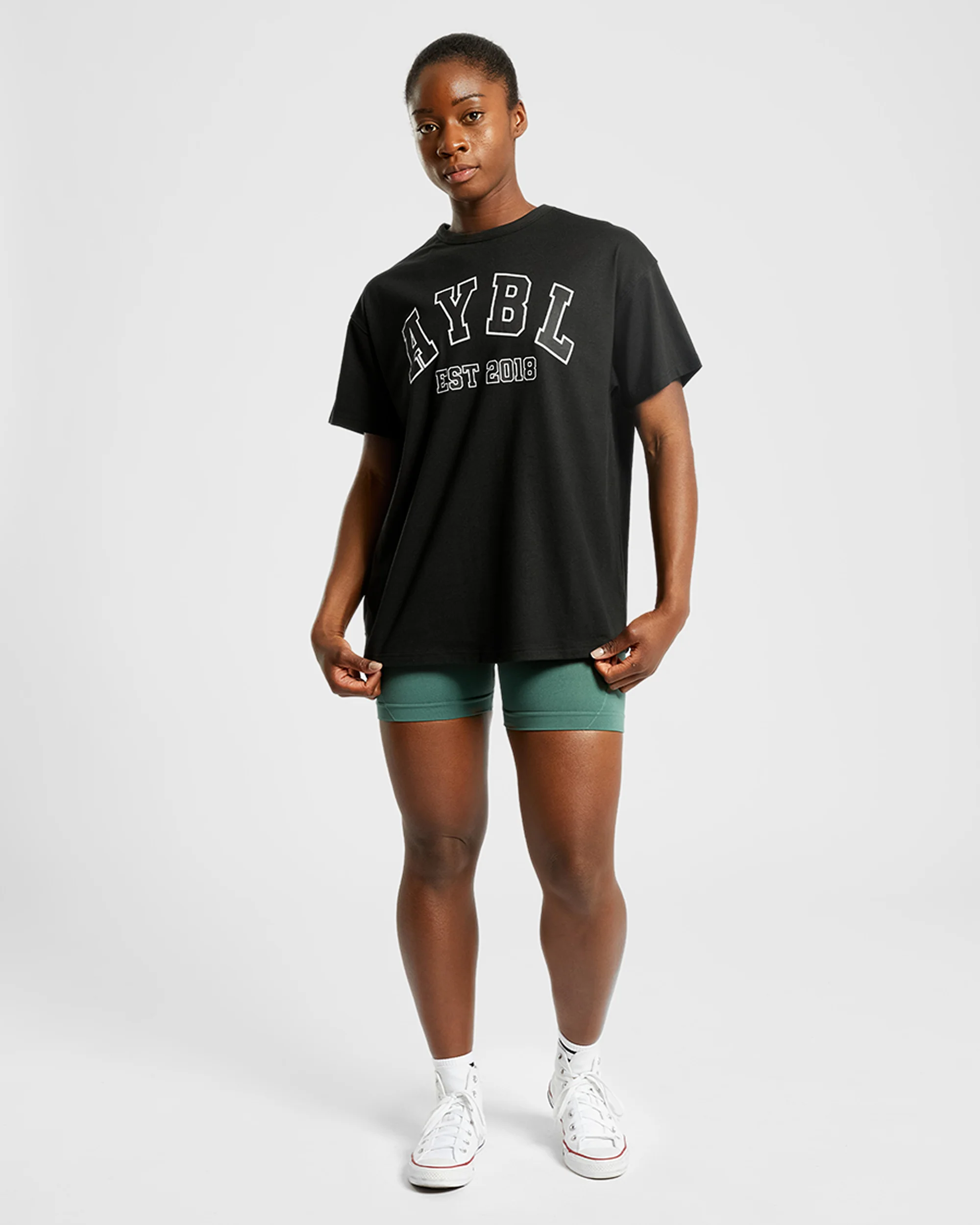 Varsity Oversized T Shirt - Noir - Image 11