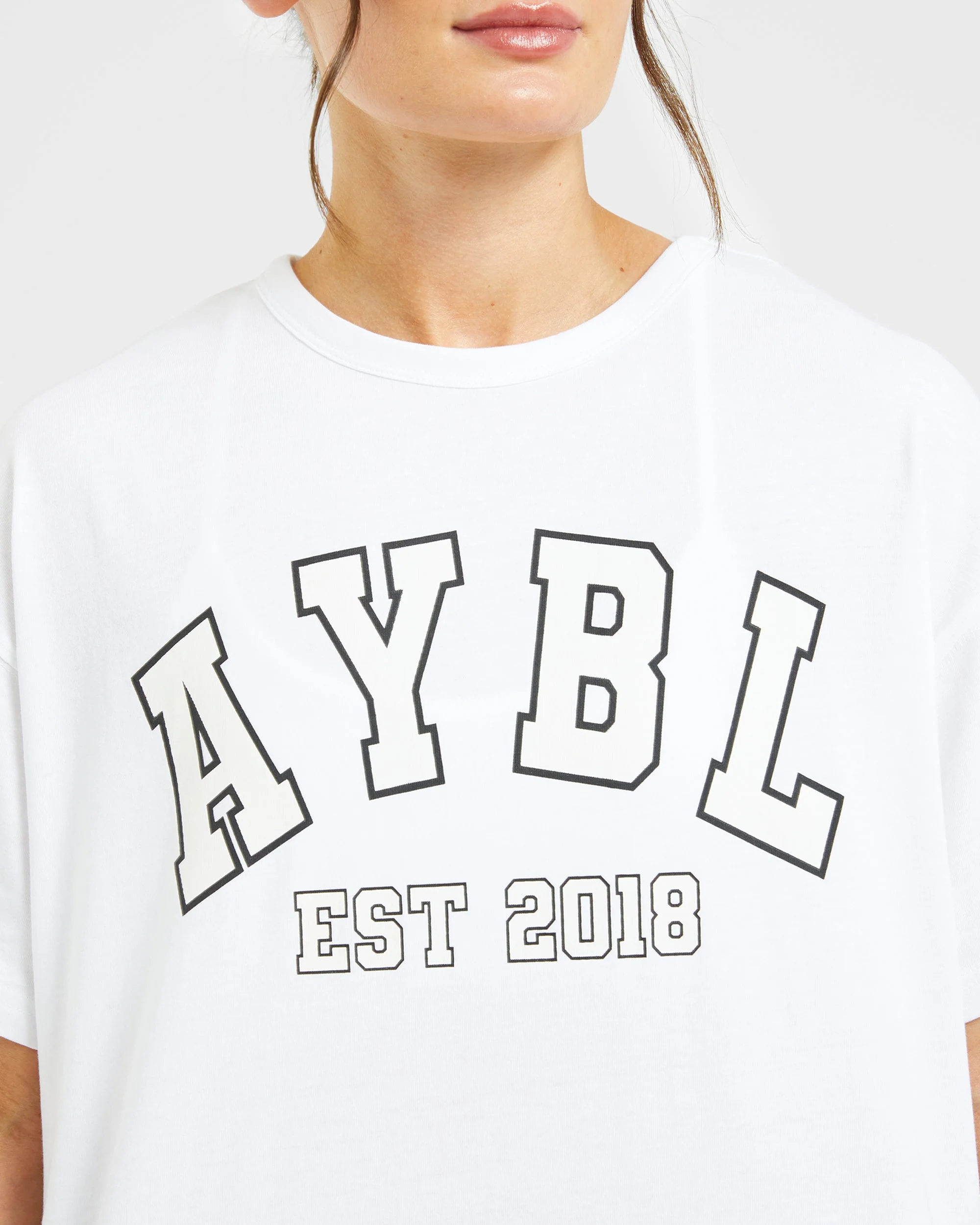 Varsity Oversized T Shirt - Blanc - Image 5