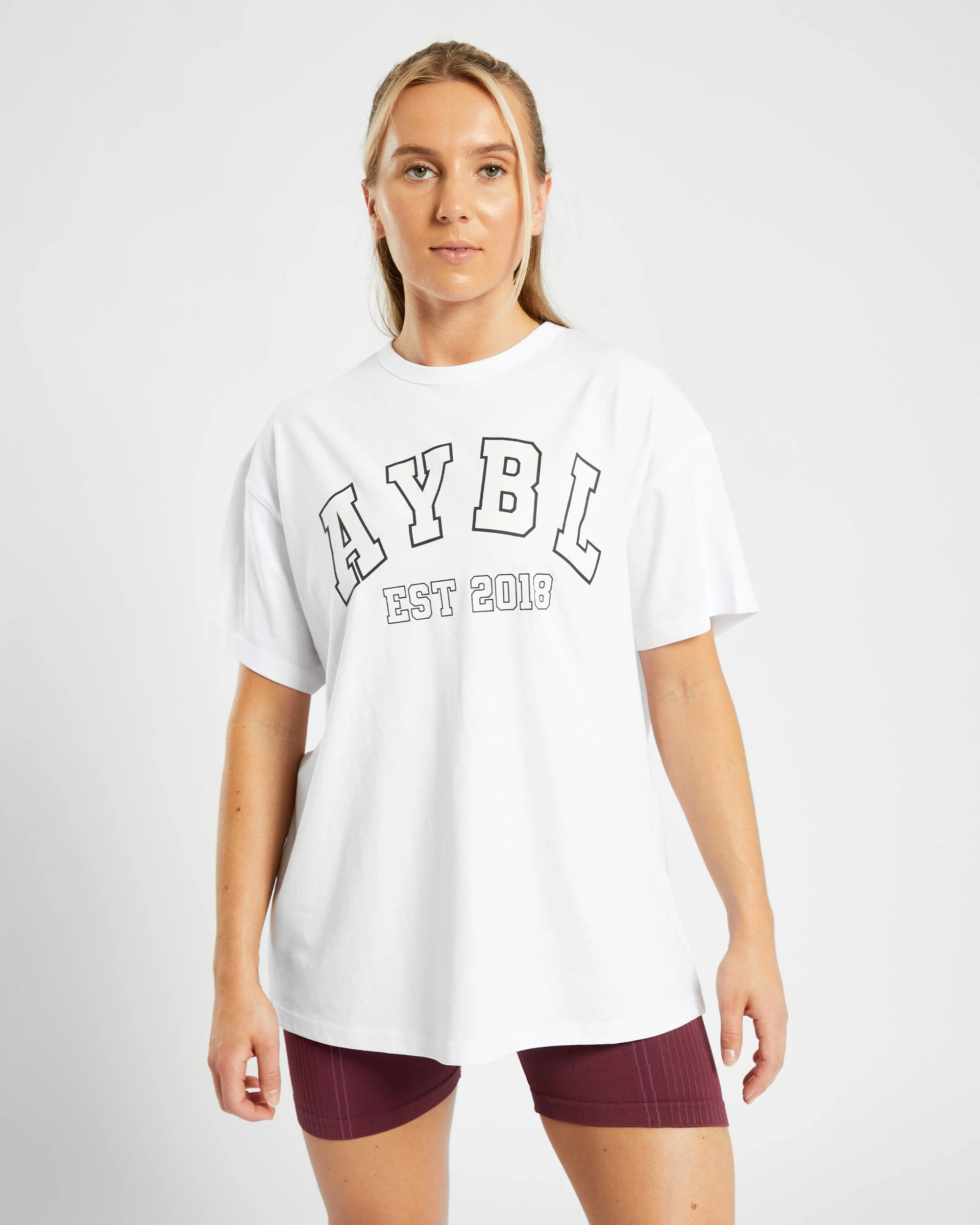 Varsity Oversized T Shirt - Blanc - Image 9